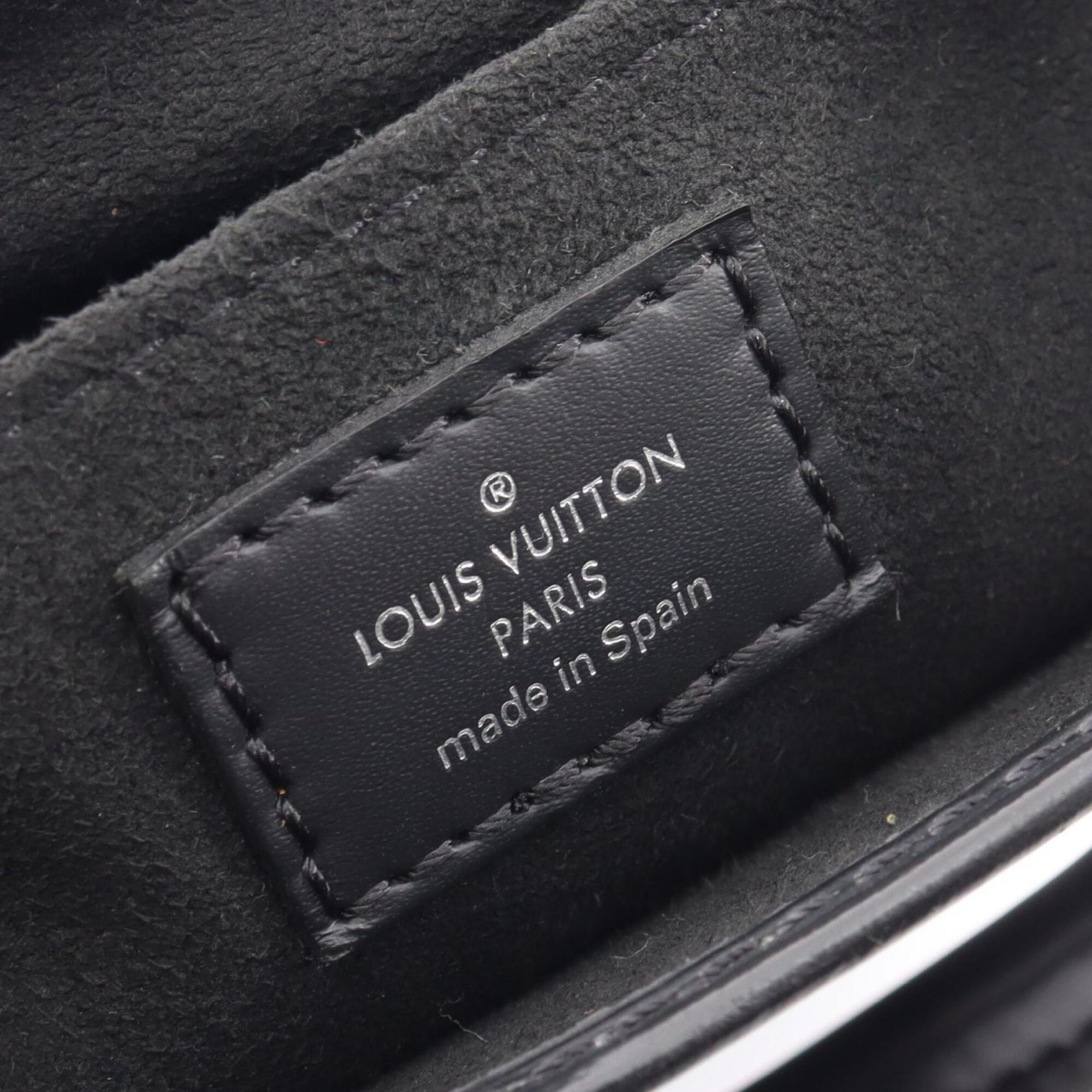 Louis Vuitton Black Noir Leather Handbag (Pre-Owned)