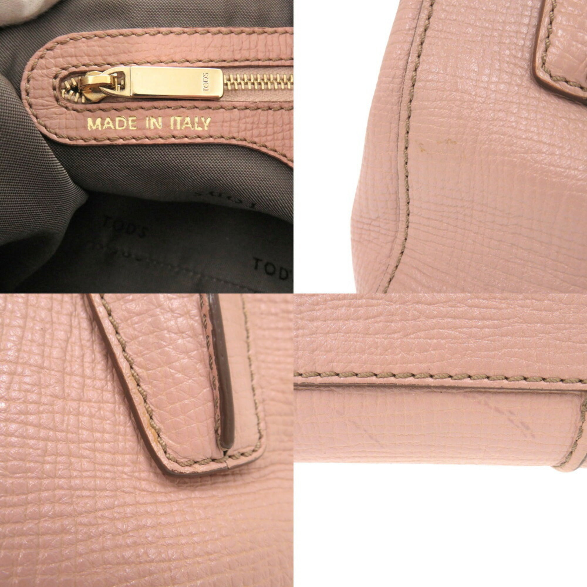Tod's Pink Leather Handbag (Pre-Owned)