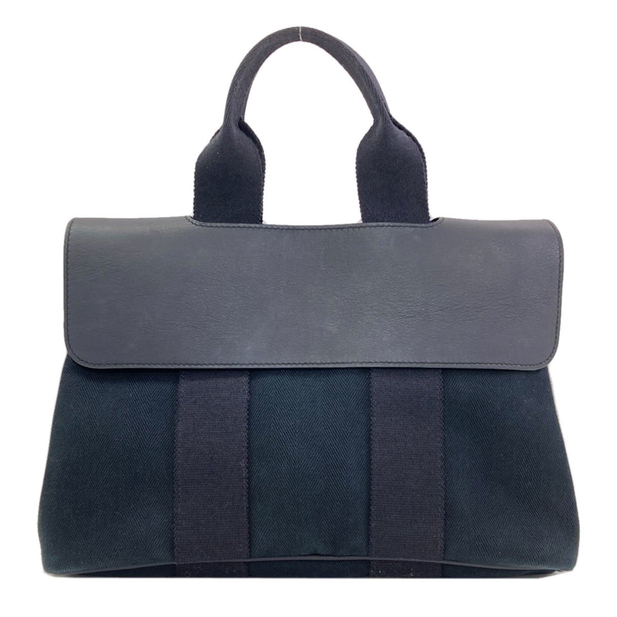Hermes Black Canvas Handbag (Pre-Owned)