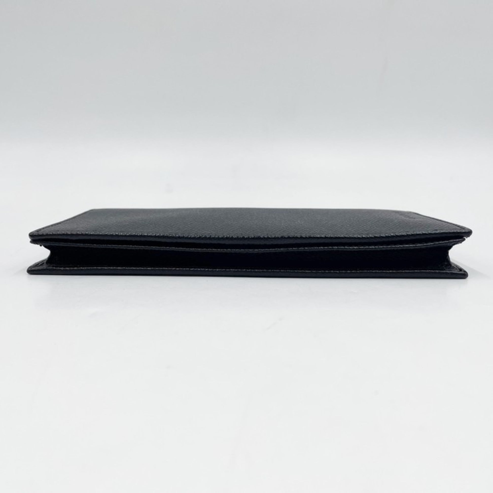 Bvlgari Black Leather Long Wallet (Bi-Fold) (Pre-Owned)