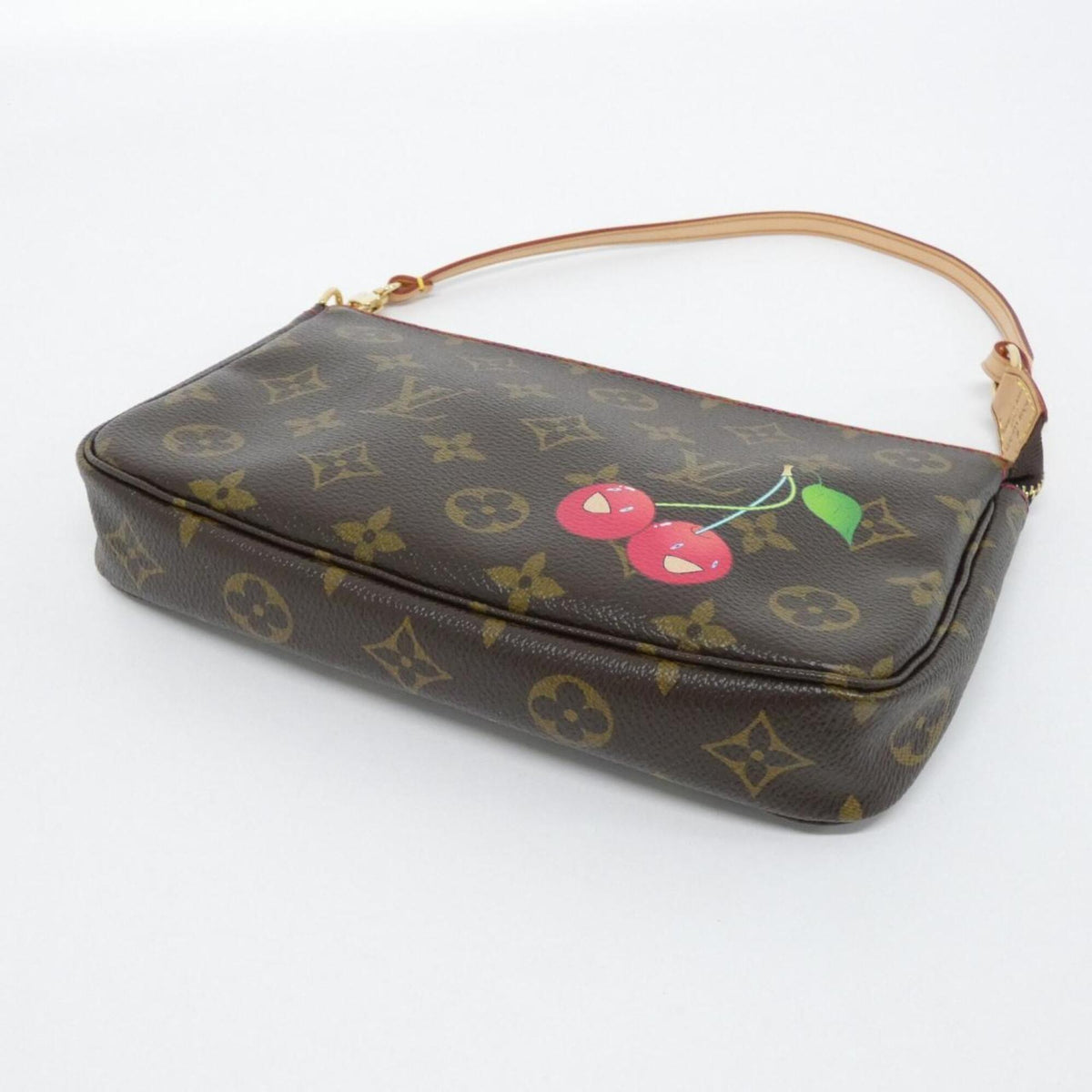 Louis Vuitton Brown Coated Canvas Pochette Pouch (Pre-Owned)