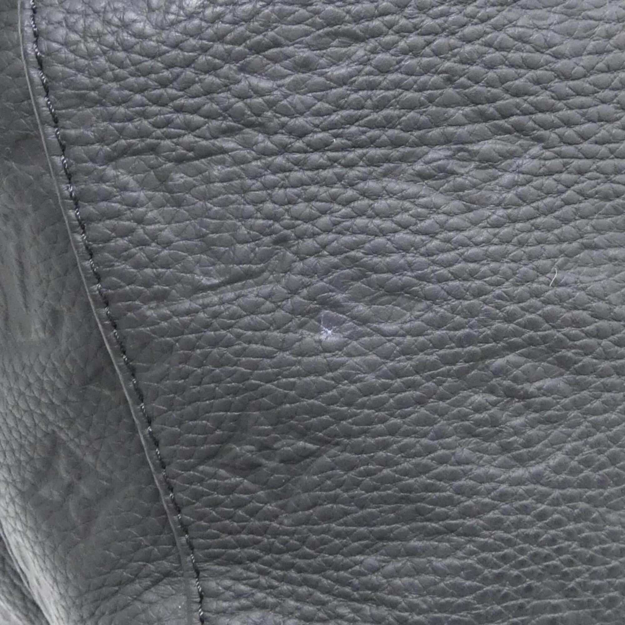 Louis Vuitton Black Leather Backpack (Pre-Owned)