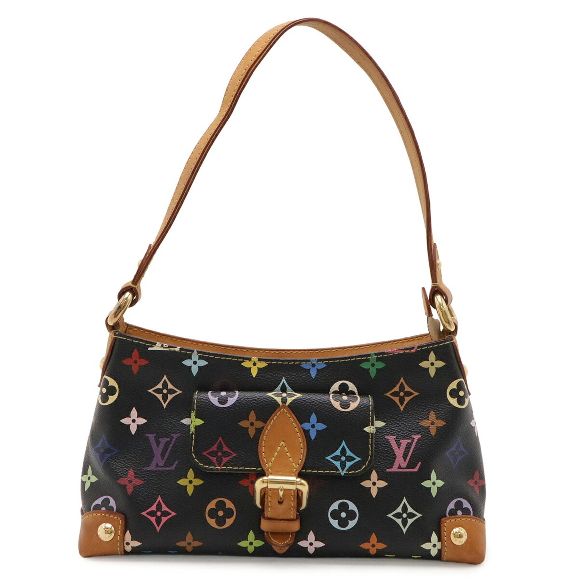 Louis Vuitton Black Monogram Multicolore Handbag Shoulder Bag (Pre-Owned)