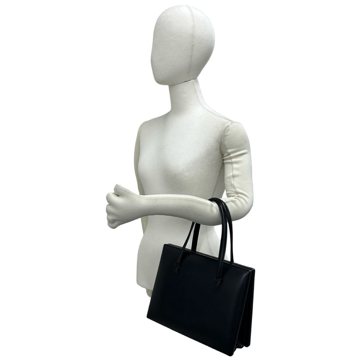 Loewe Black Leather Handbag Tote Bag (Pre-Owned)