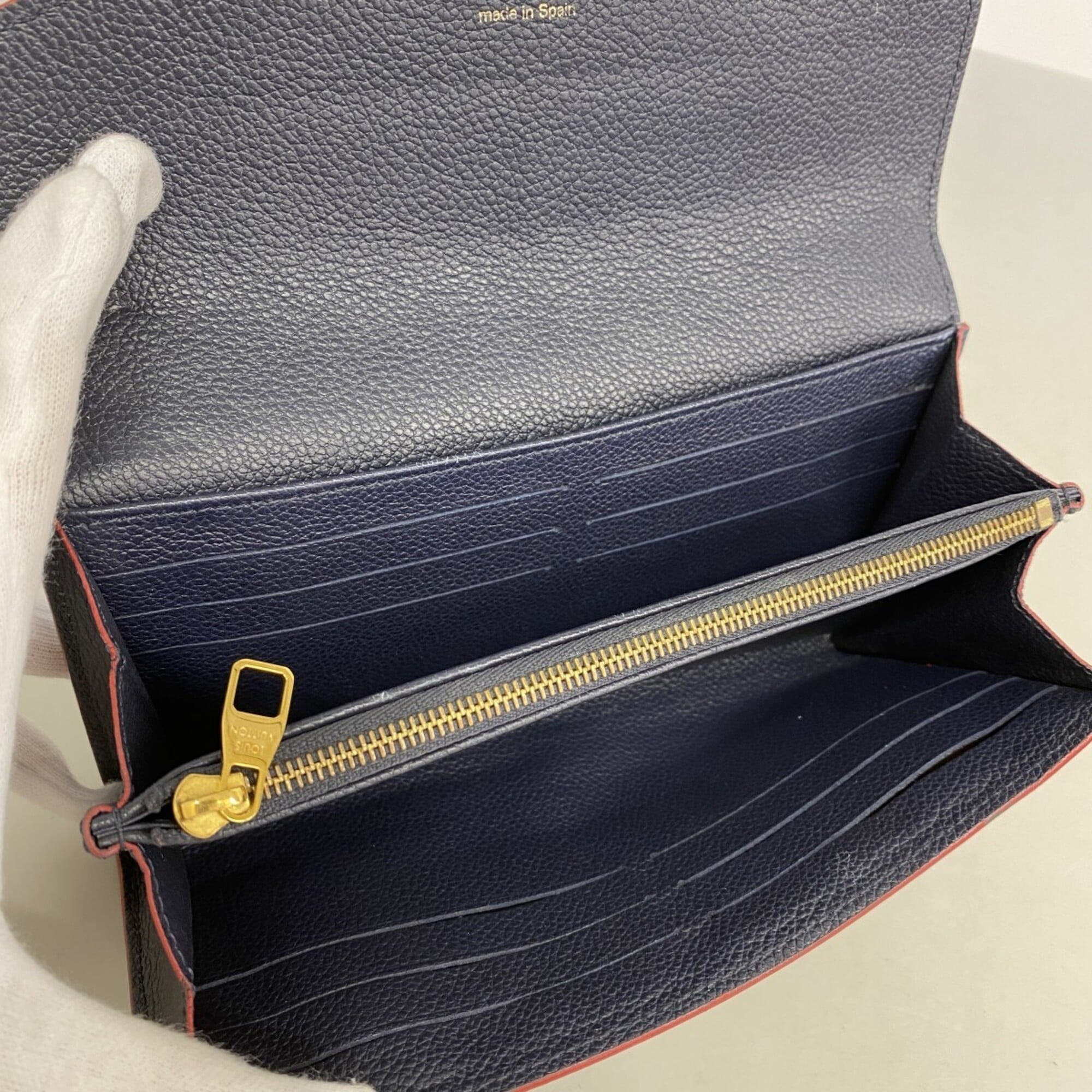 Louis Vuitton Marine Rouge Long Wallet (Bi-Fold) (Pre-Owned)