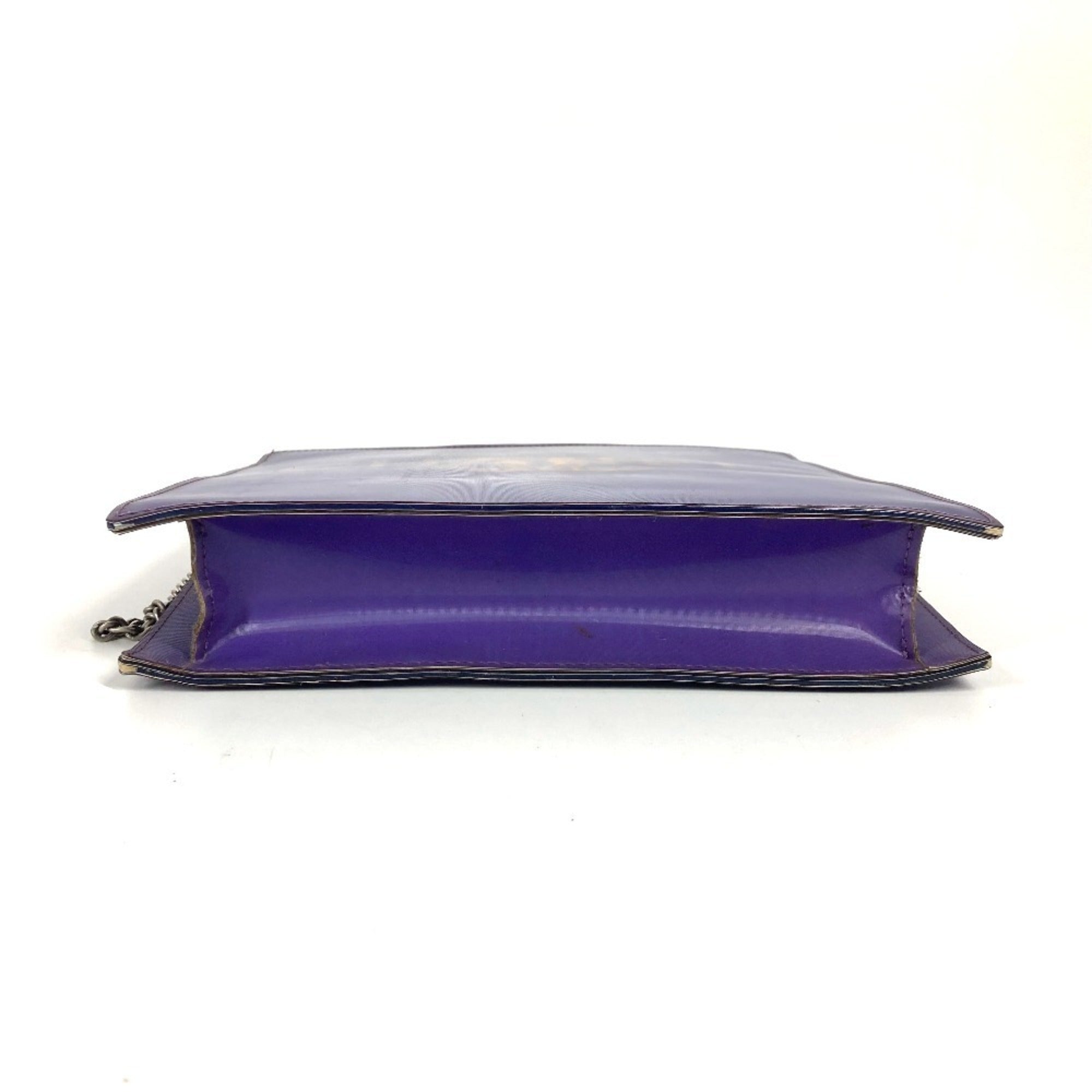 Chanel Purple Pvc Leather Shoulder Bag (Pre-Owned)