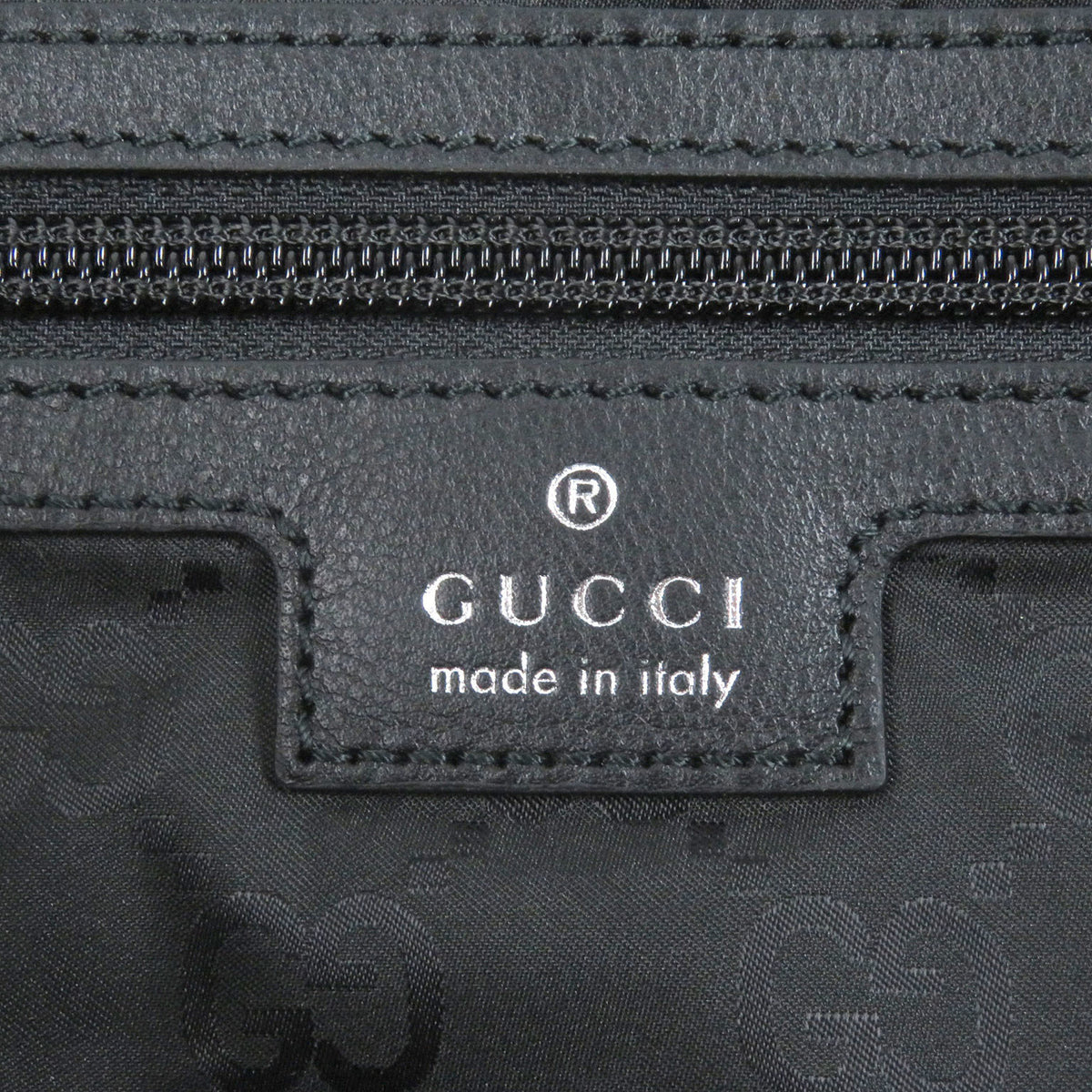 Gucci Sherry Line Black Nylon Tote Bag (Pre-Owned)
