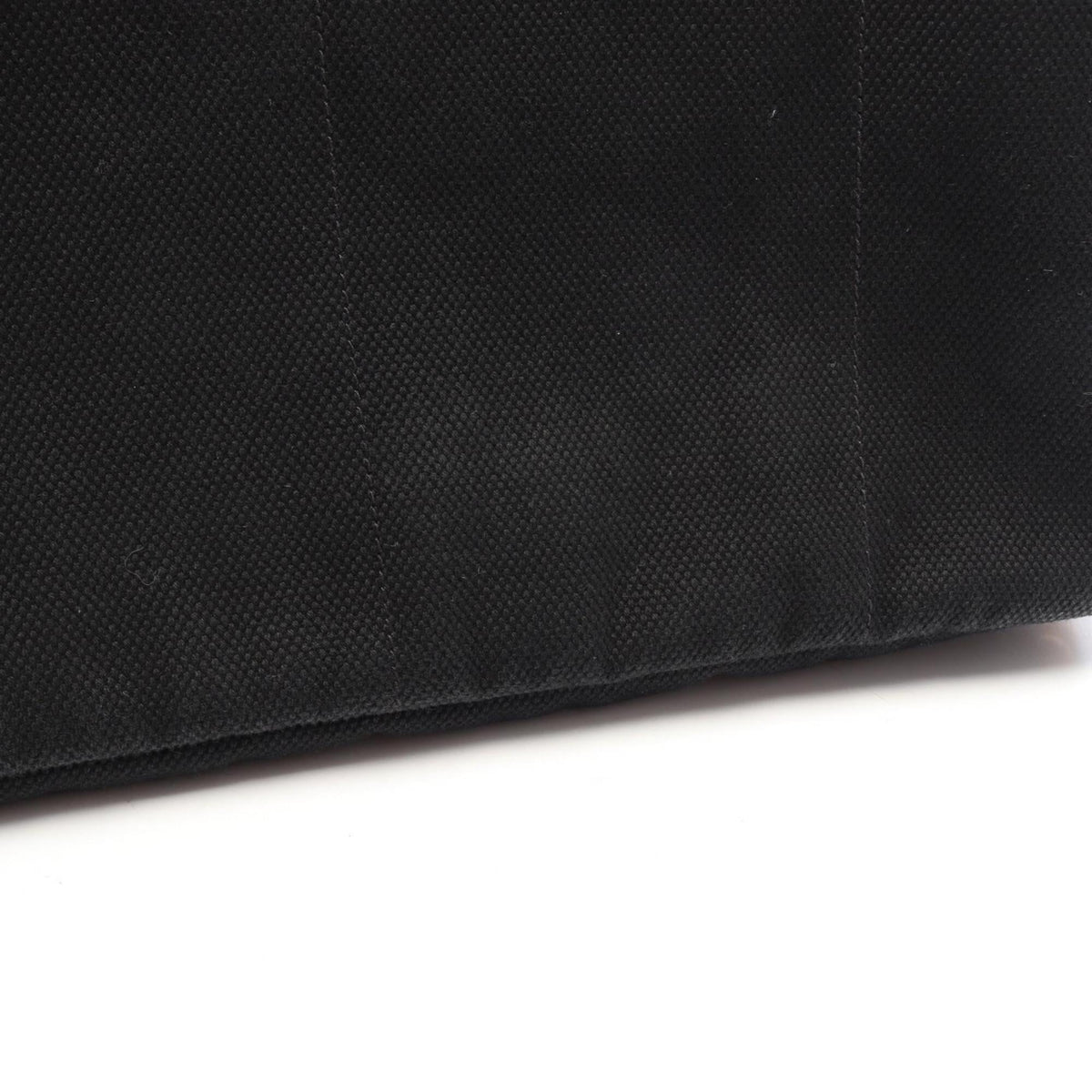 Prada Canapa Black Canvas Handbag Tote Bag (Pre-Owned)