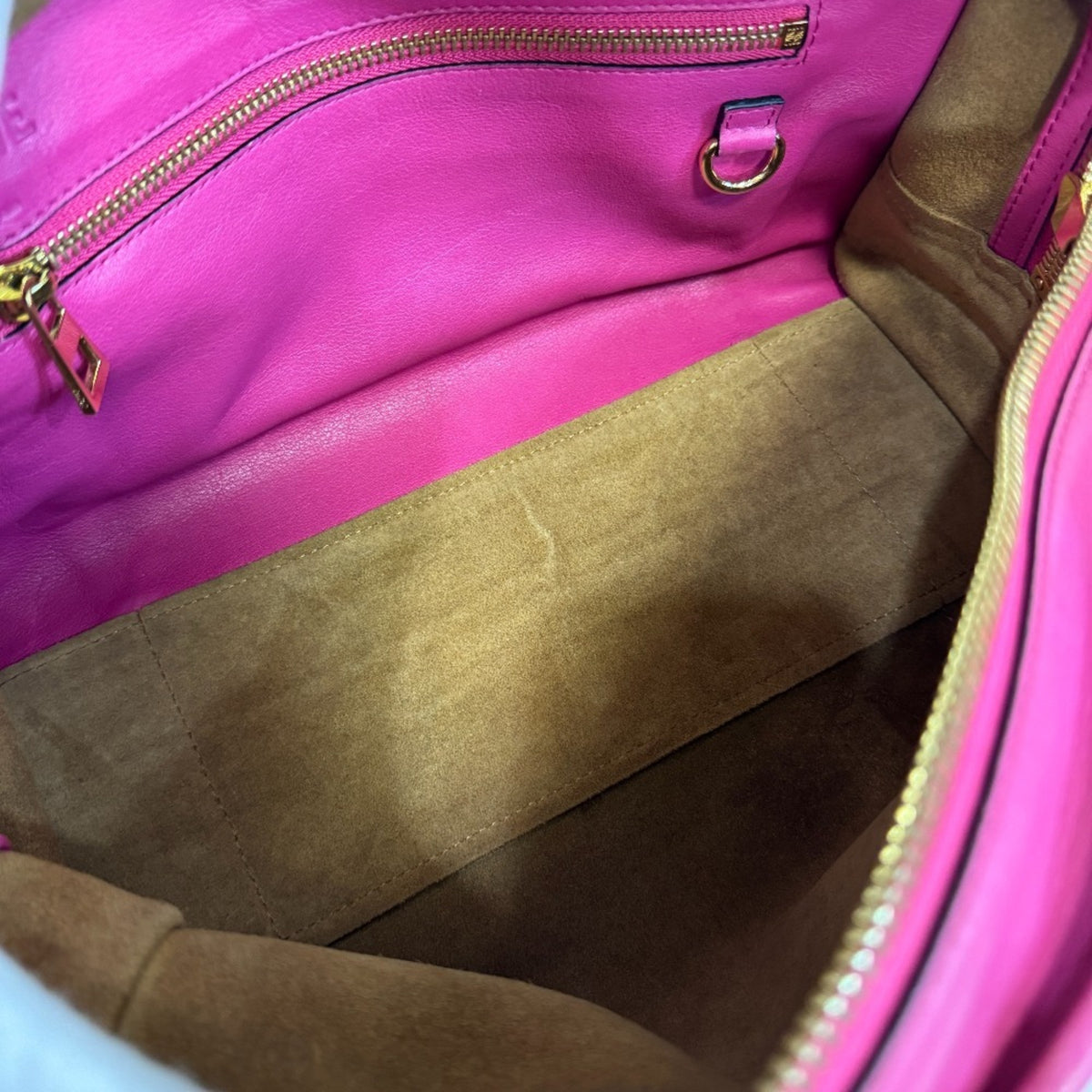 Loewe Amazona Pink Leather Handbag Shoulder Bag (Pre-Owned)