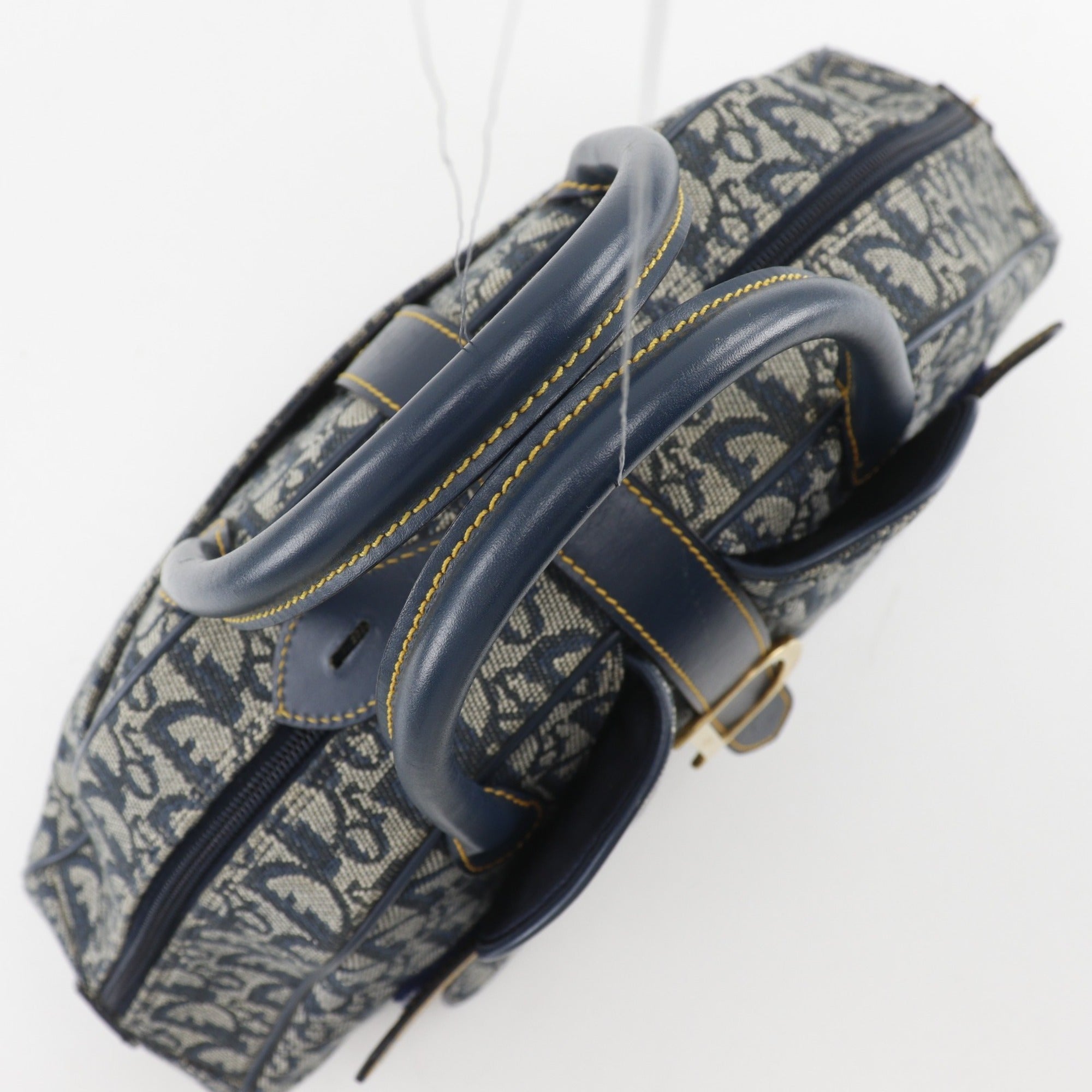 Christian Dior Navy Canvas Handbag (Pre-Owned)