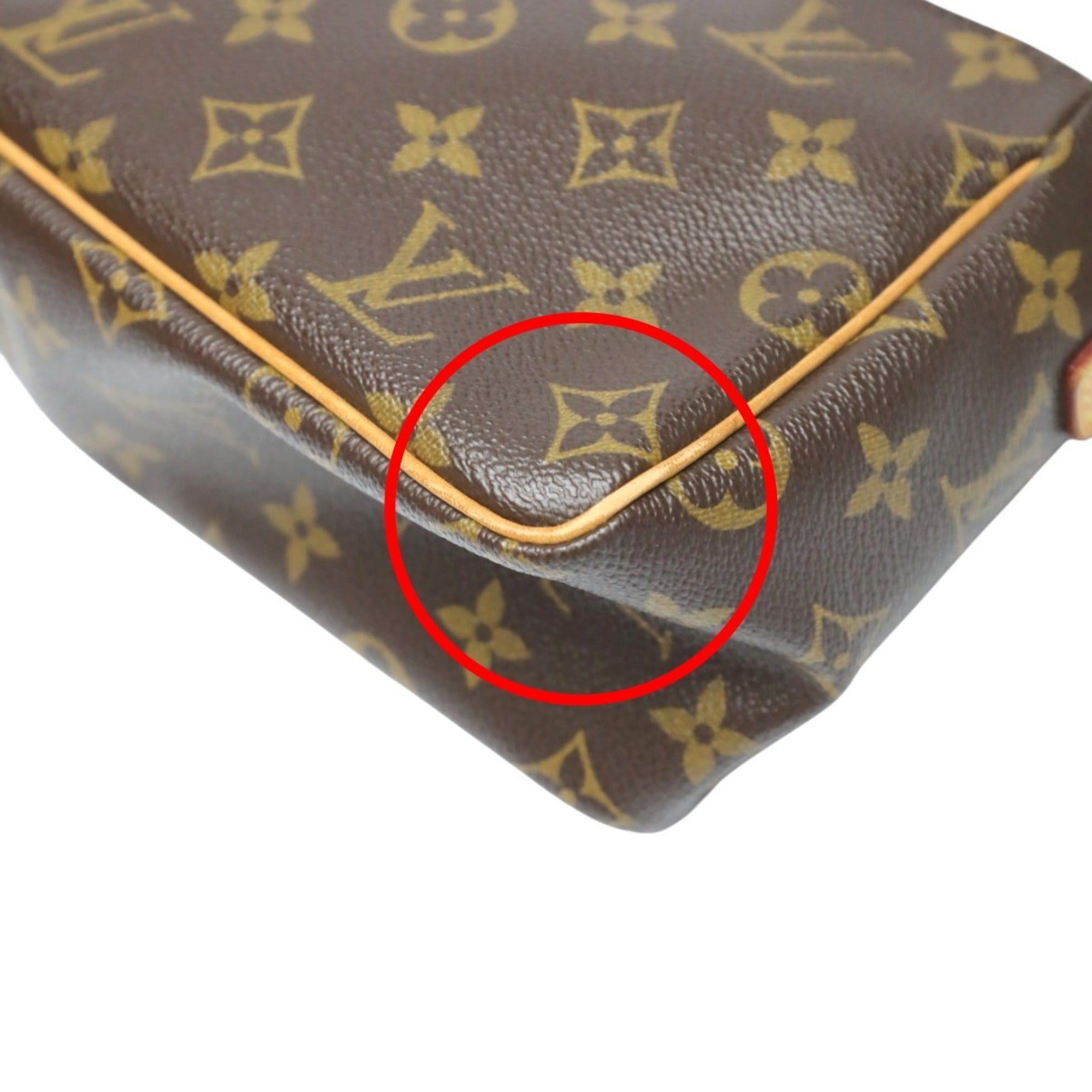 Louis Vuitton Brown Monogram Canvas Shoulder Bag (Pre-Owned)