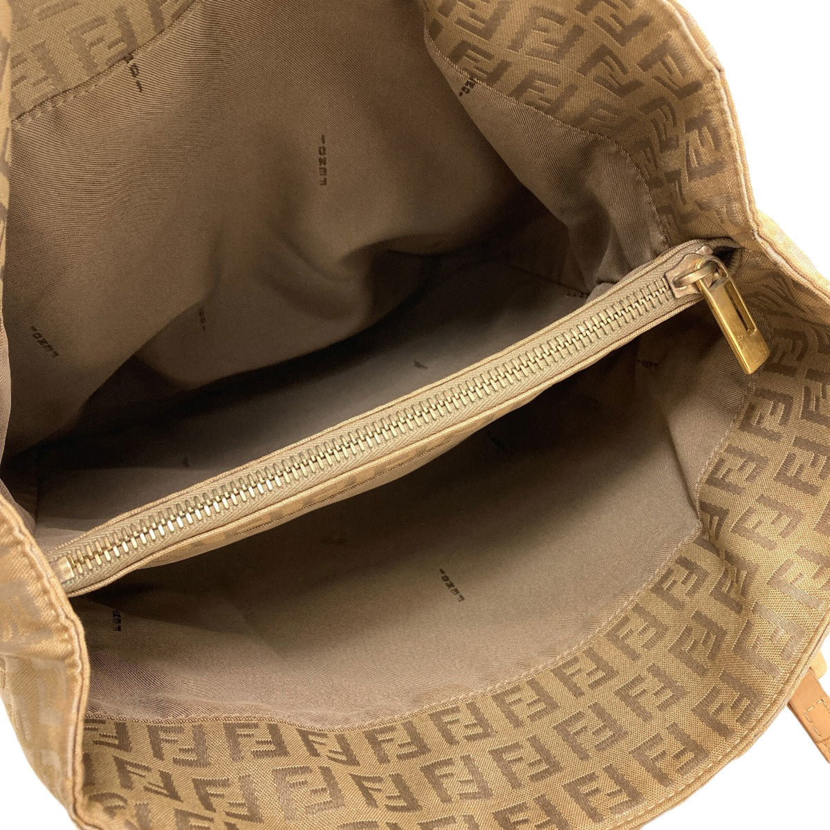 Fendi Brown Canvas Handbag (Pre-Owned)