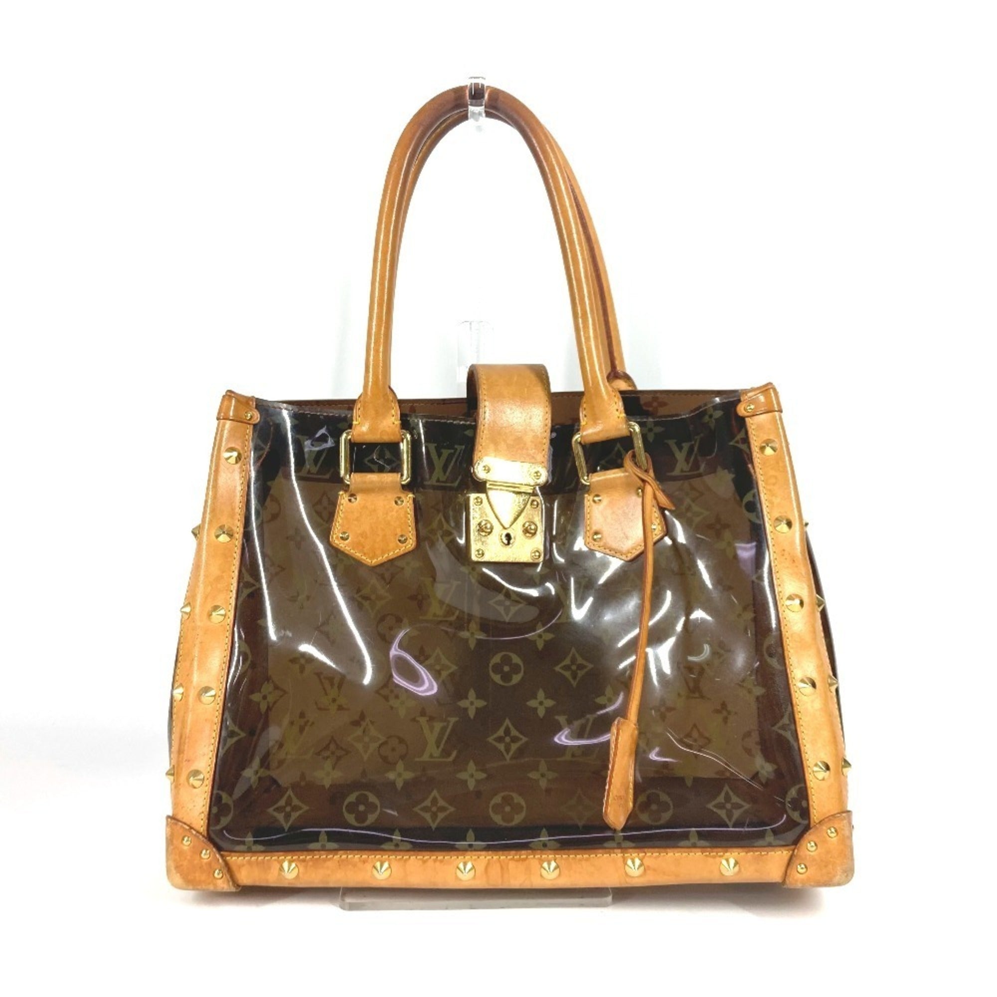 Louis Vuitton Brown Vinyl Shoulder Bag Tote Bag (Pre-Owned)