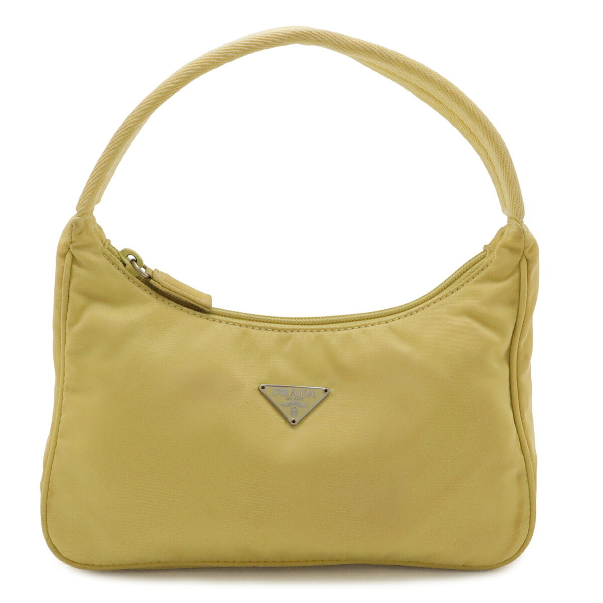 Prada Yellow Nylon Handbag Pouch (Pre-Owned)