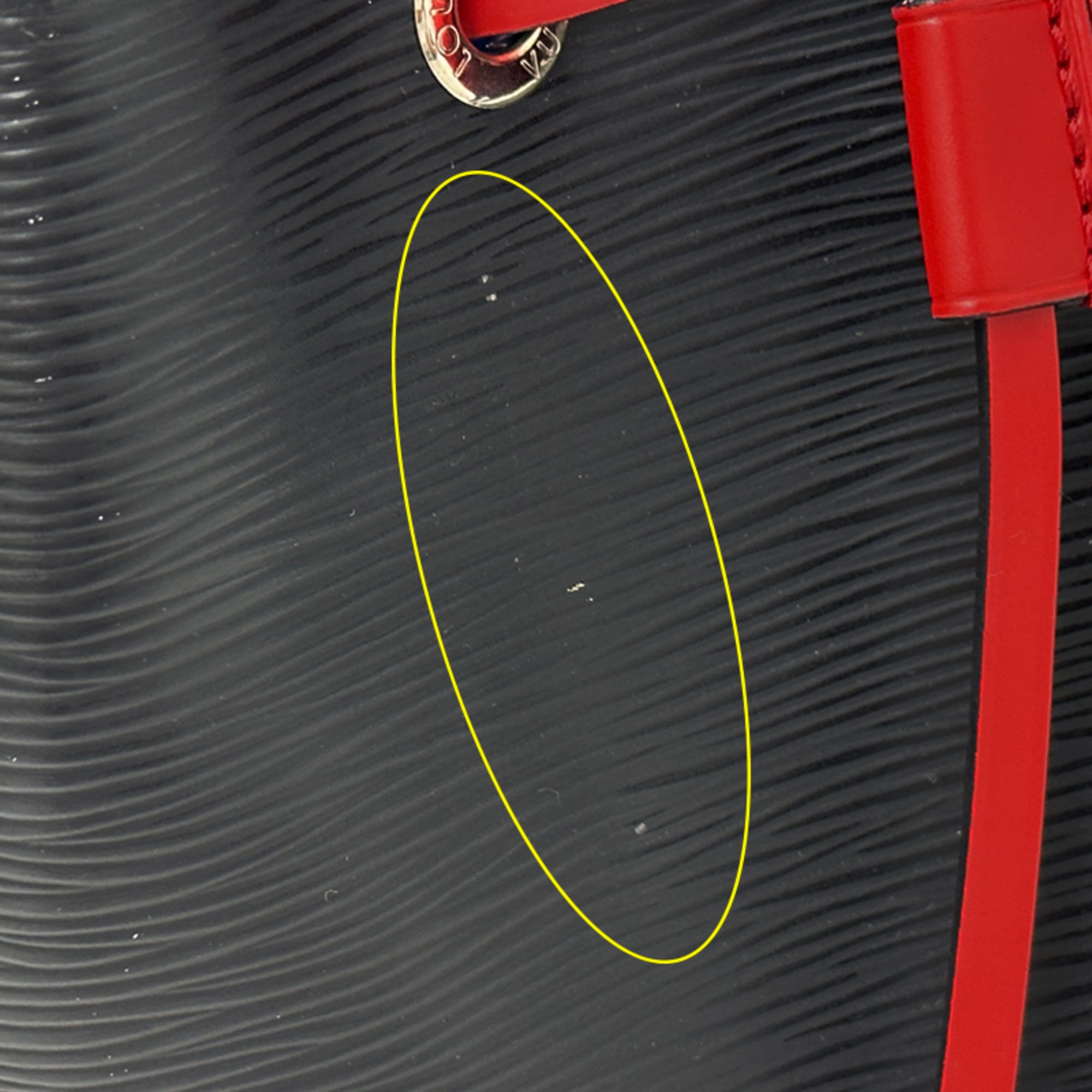 Louis Vuitton Black Blue Noir Red Color Yellow Epi Leather Handbag Shoulder Bag (Pre-Owned)