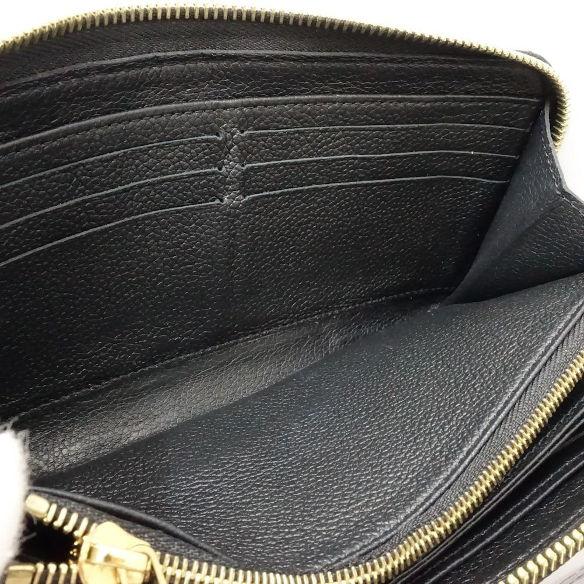 Louis Vuitton Beige Black Monogram Long Wallet (Bi-Fold) (Pre-Owned)