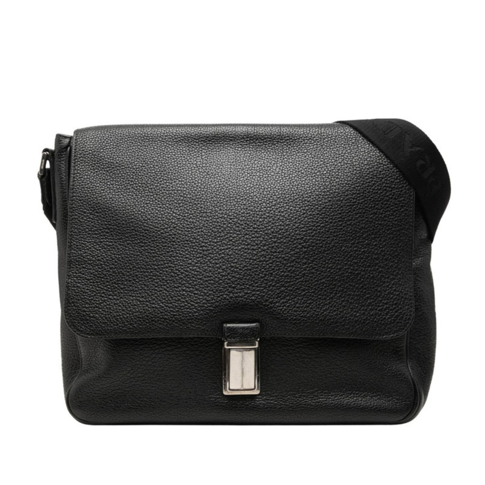 Prada Black Leather Shoulder Bag (Pre-Owned)