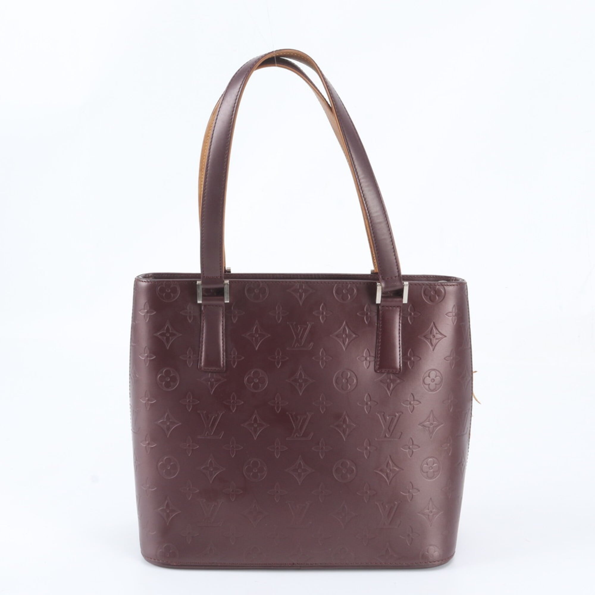 Louis Vuitton Monogram Violet Leather Handbag Tote Bag (Pre-Owned)