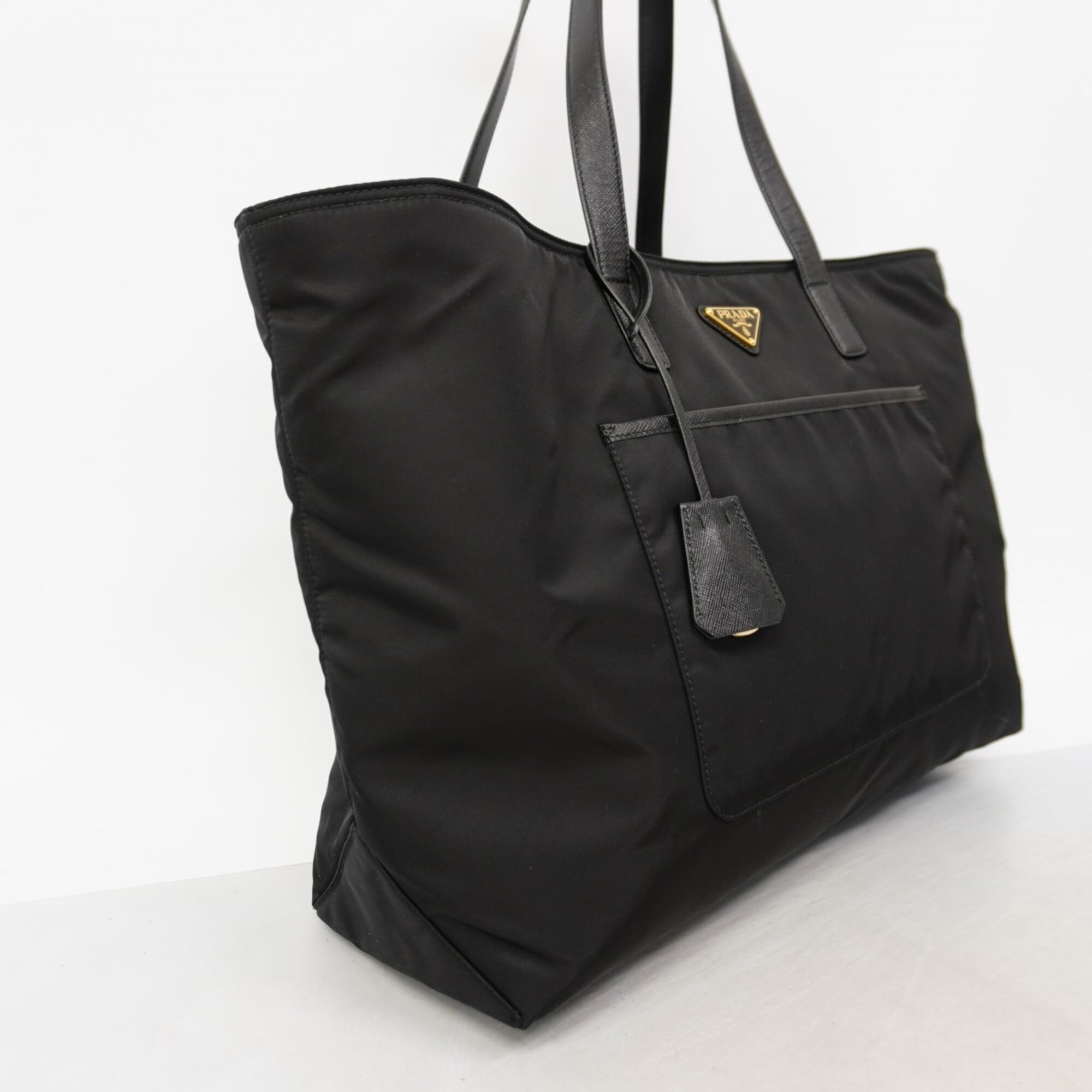 Prada Black Nylon Tote Bag (Pre-Owned)