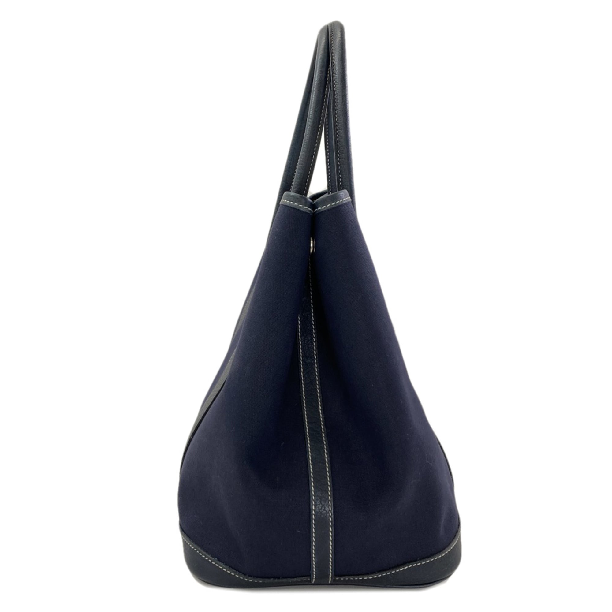 Hermes Garden Navy Toile Officier Tote Bag (Pre-Owned)