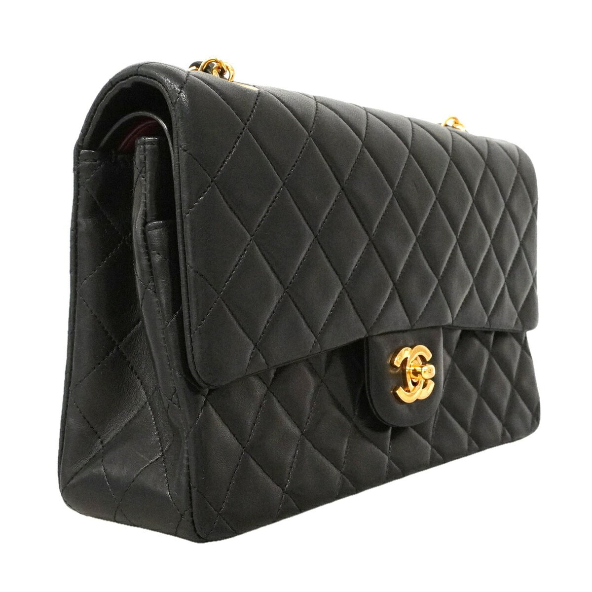 Chanel Black Leather Shoulder Bag (Pre-Owned)