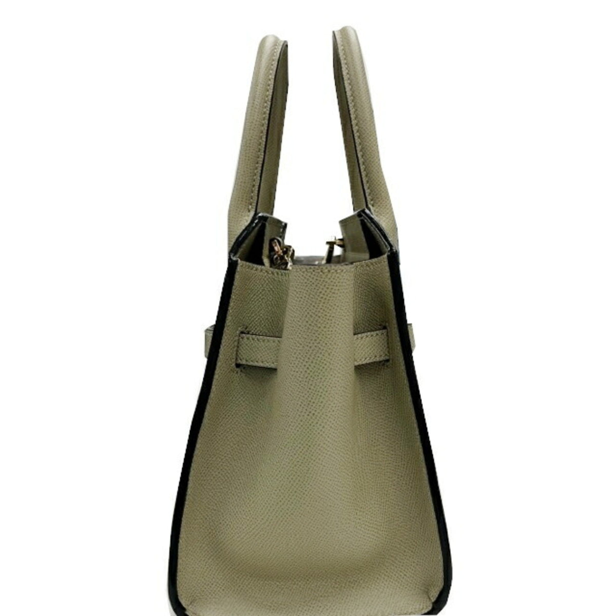Valextra Green Leather Handbag Shoulder Bag (Pre-Owned)