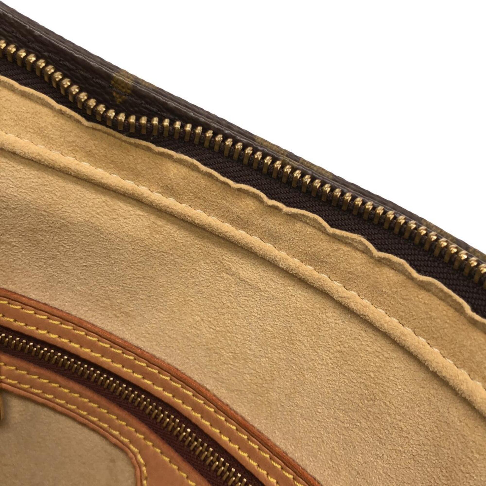 Louis Vuitton Marron Coated Canvas Shoulder Bag (Pre-Owned)