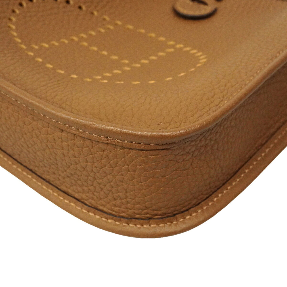Hermes Alezan Taurillon Clemence Leather Shoulder Bag (Pre-Owned)