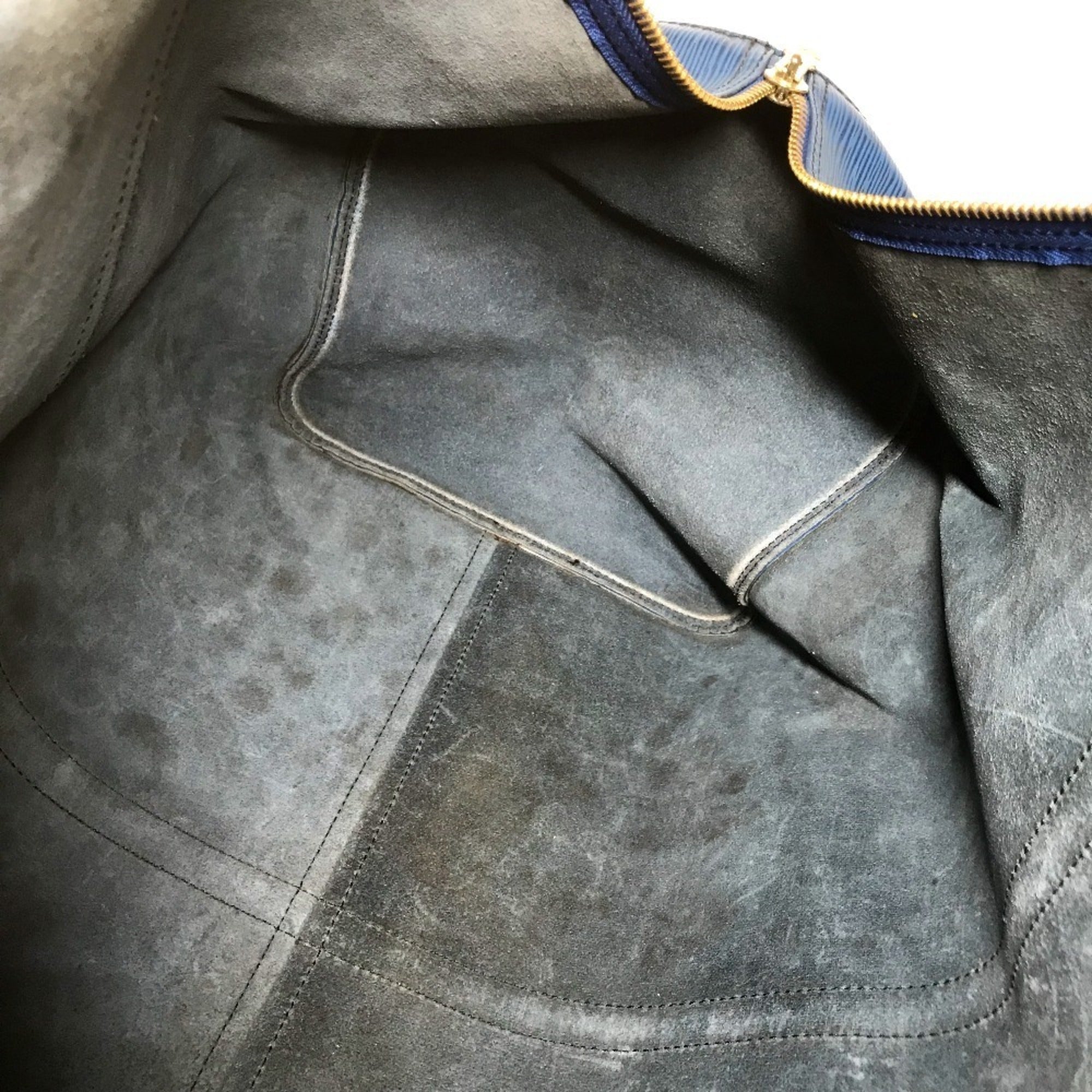 Louis Vuitton Blue Toledo Blue Epi Leather Boston Bag (Pre-Owned)