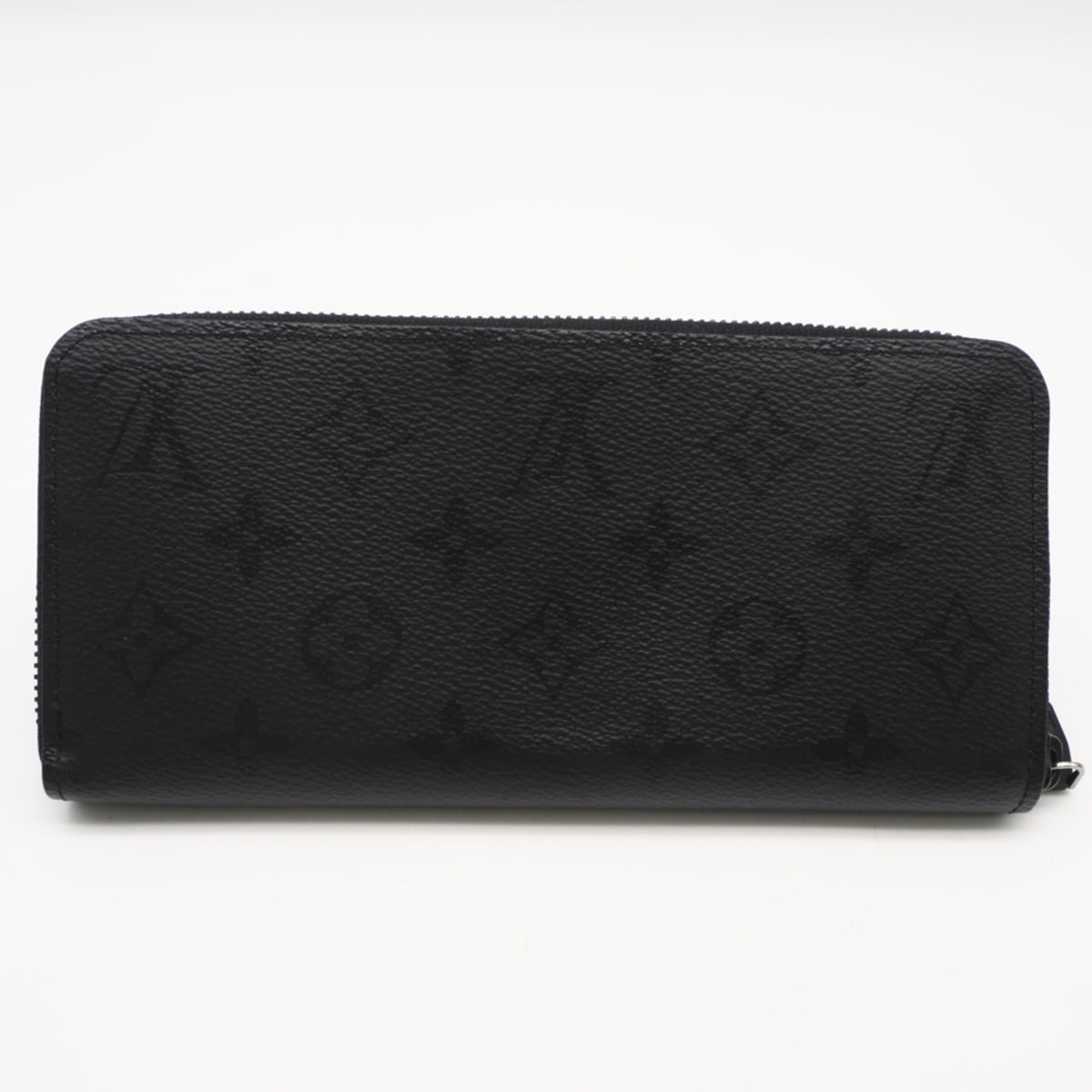 Louis Vuitton Monogram Black Coated Canvas Long Wallet (Bi-Fold) (Pre-Owned)