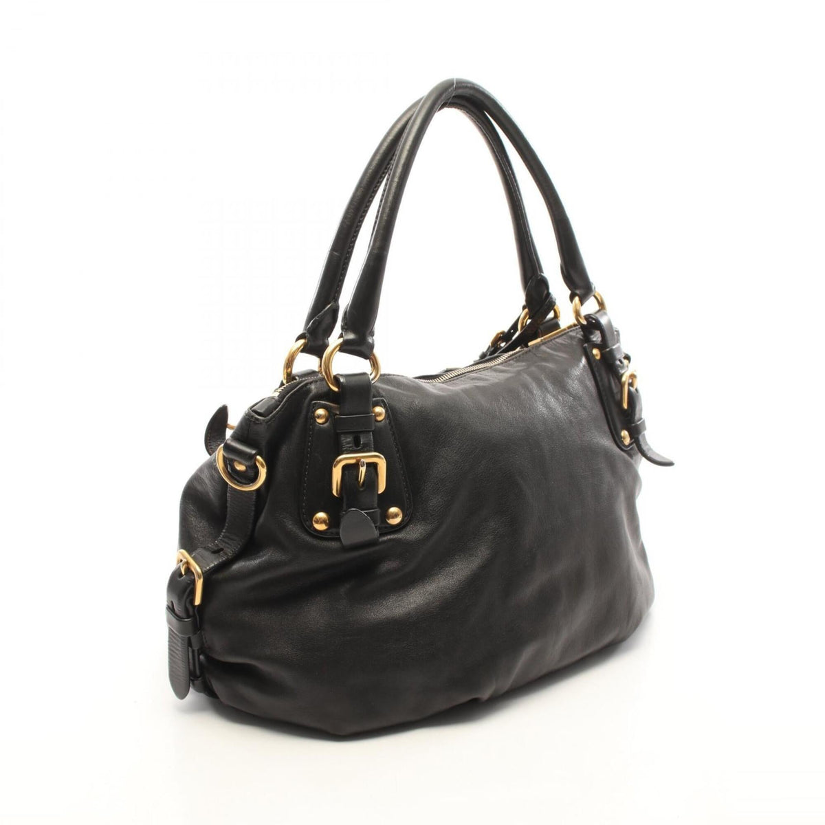 Prada Black Leather Handbag (Pre-Owned)