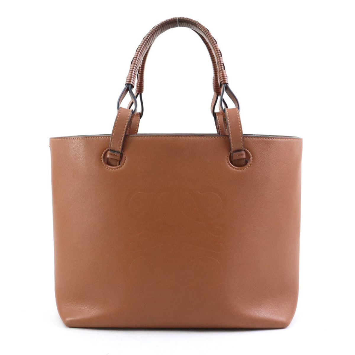 Loewe Brown Leather Handbag Shoulder Bag (Pre-Owned)