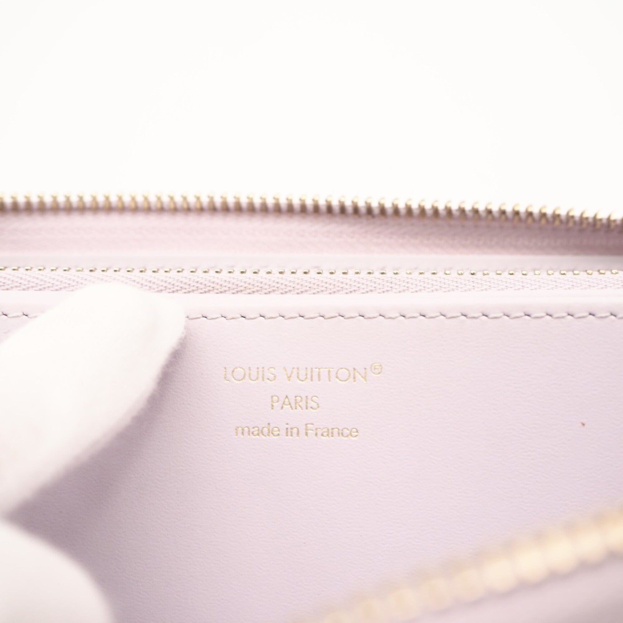 Louis Vuitton Mahina Purple Leather Long Wallet (Bi-Fold) (Pre-Owned)