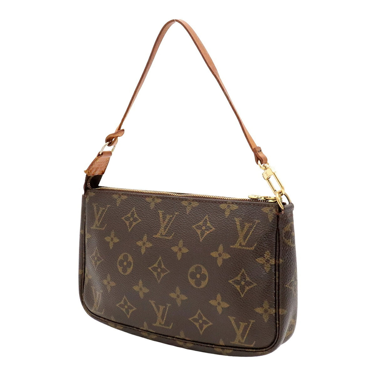 Louis Vuitton Brown Monogram Canvas Pvc Handbag Pochette Pouch (Pre-Owned)