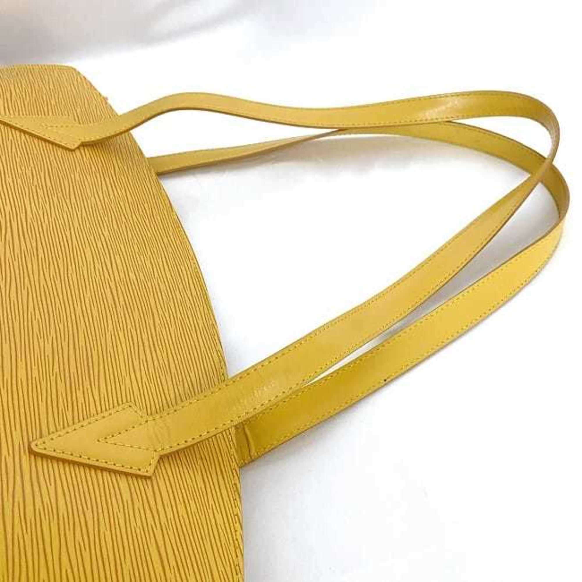 Louis Vuitton Epi Yellow Epi Leather Handbag Tote Bag (Pre-Owned)
