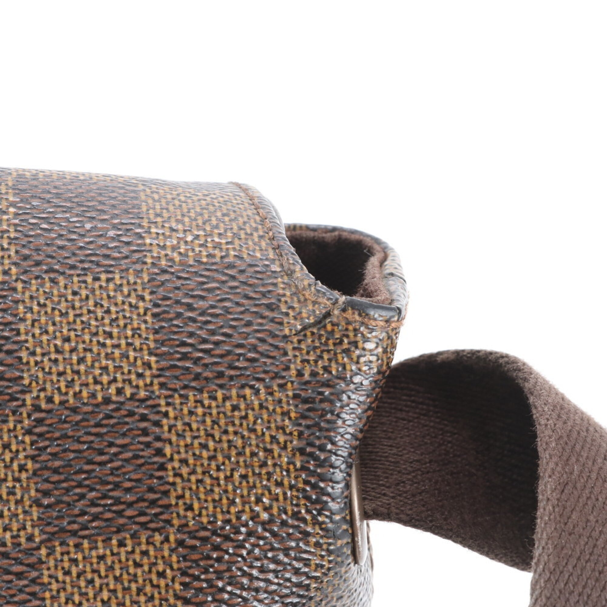 Louis Vuitton Brown Damier Canvas Coated Canvas Leather Shoulder Bag (Pre-Owned)