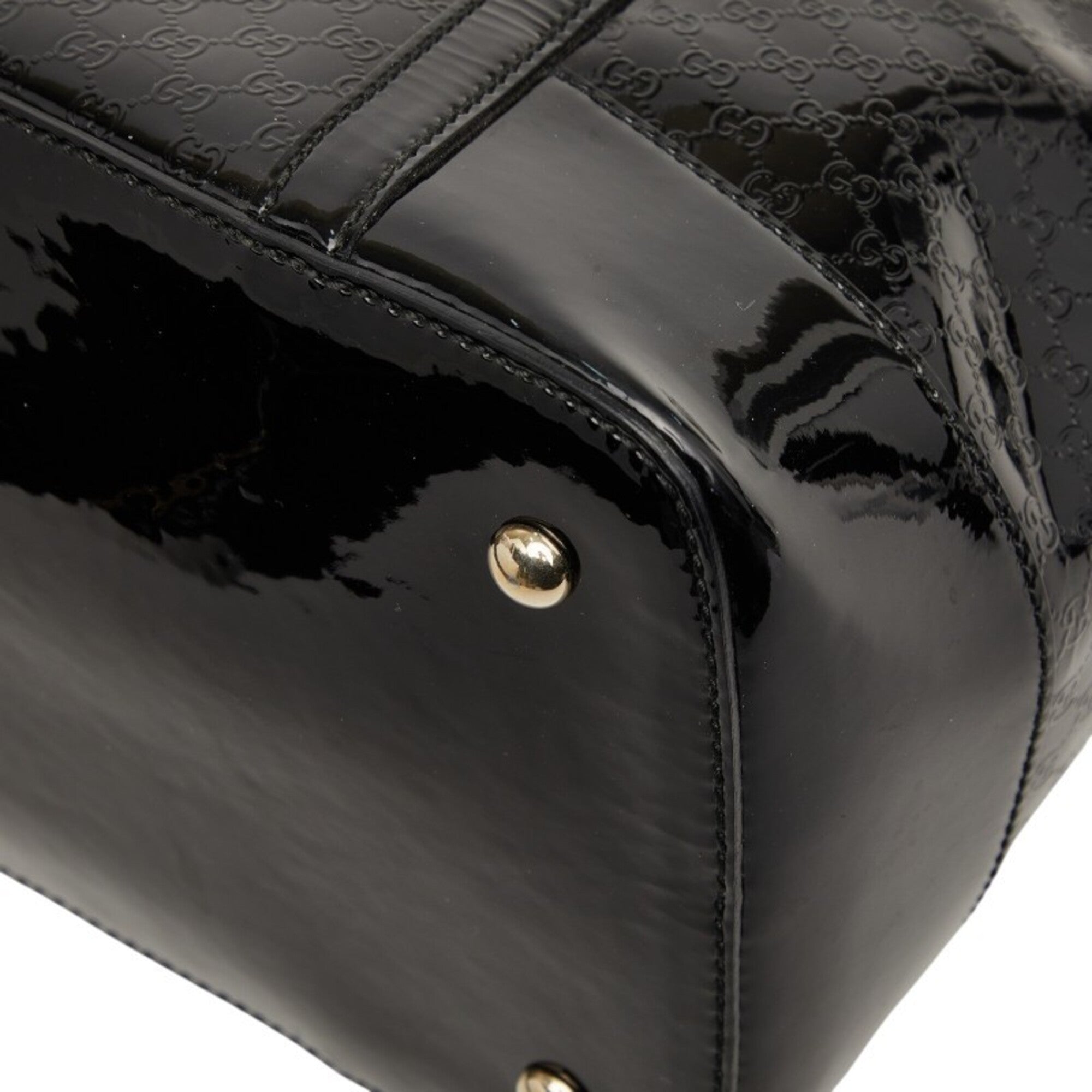 Gucci Black Leather Handbag Shoulder Bag (Pre-Owned)