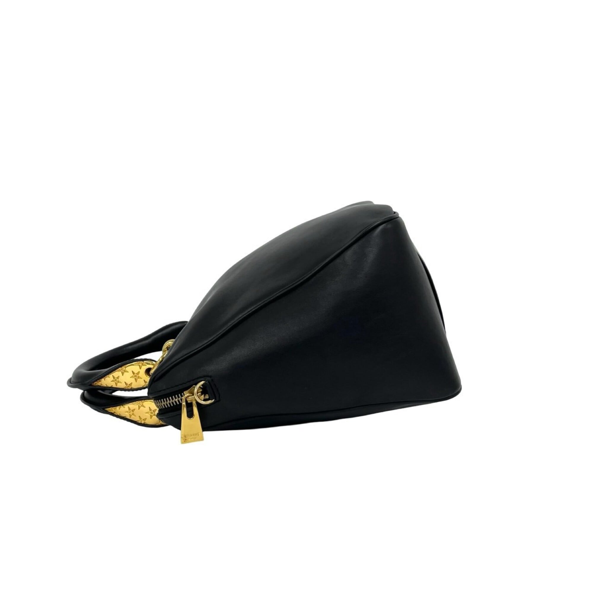 Celine Black Leather Boston Bag Handbag (Pre-Owned)