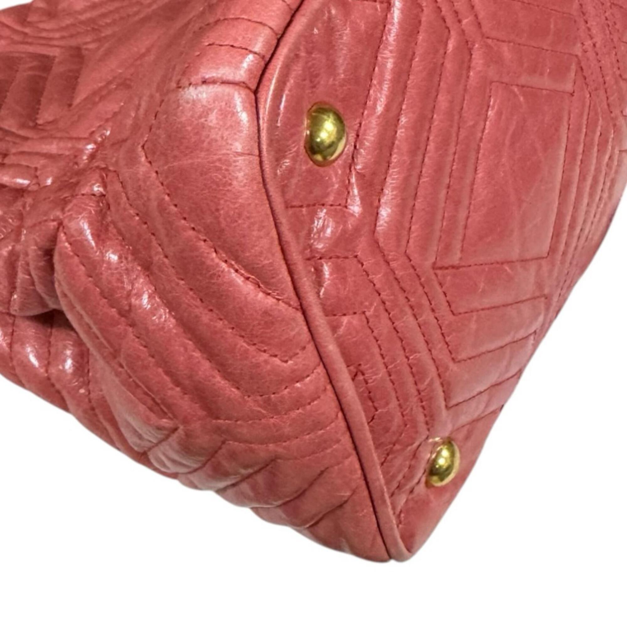 Miu Miu Pink Leather Shoulder Bag (Pre-Owned)