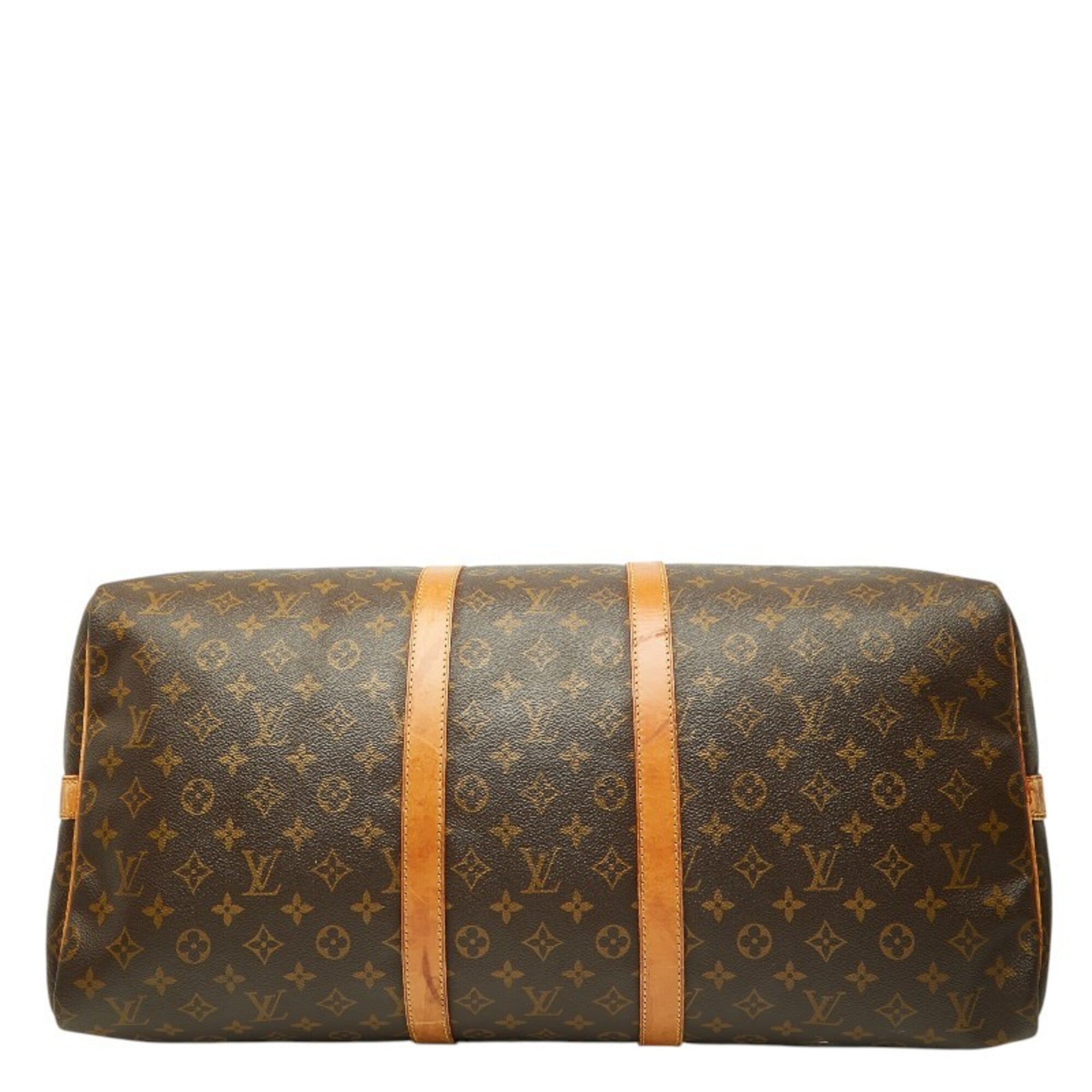 Louis Vuitton Brown Pvc Leather Boston Bag Shoulder Bag (Pre-Owned)