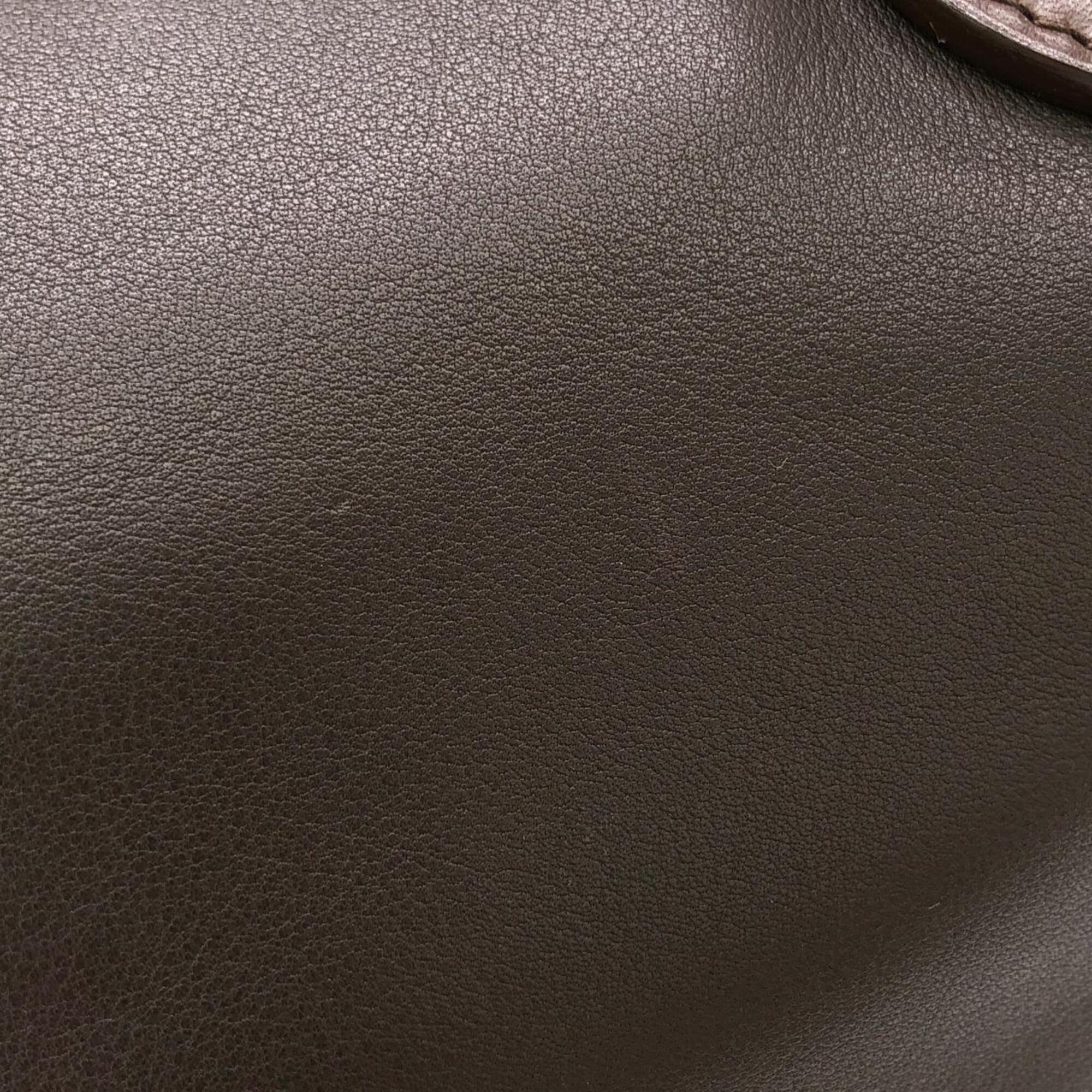 Louis Vuitton Brown Leather Handbag (Pre-Owned)
