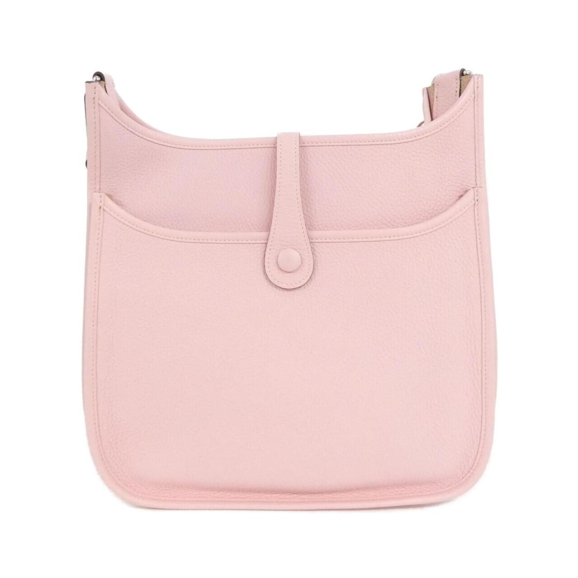 Hermes Rose Sakura Taurillon Clemence Leather Shoulder Bag (Pre-Owned)