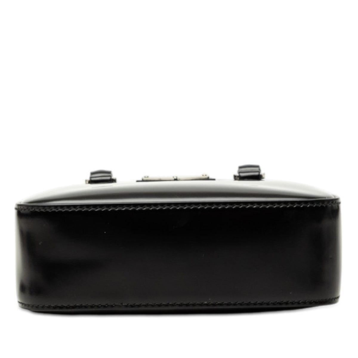 Prada Black Leather Handbag Shoulder Bag (Pre-Owned)