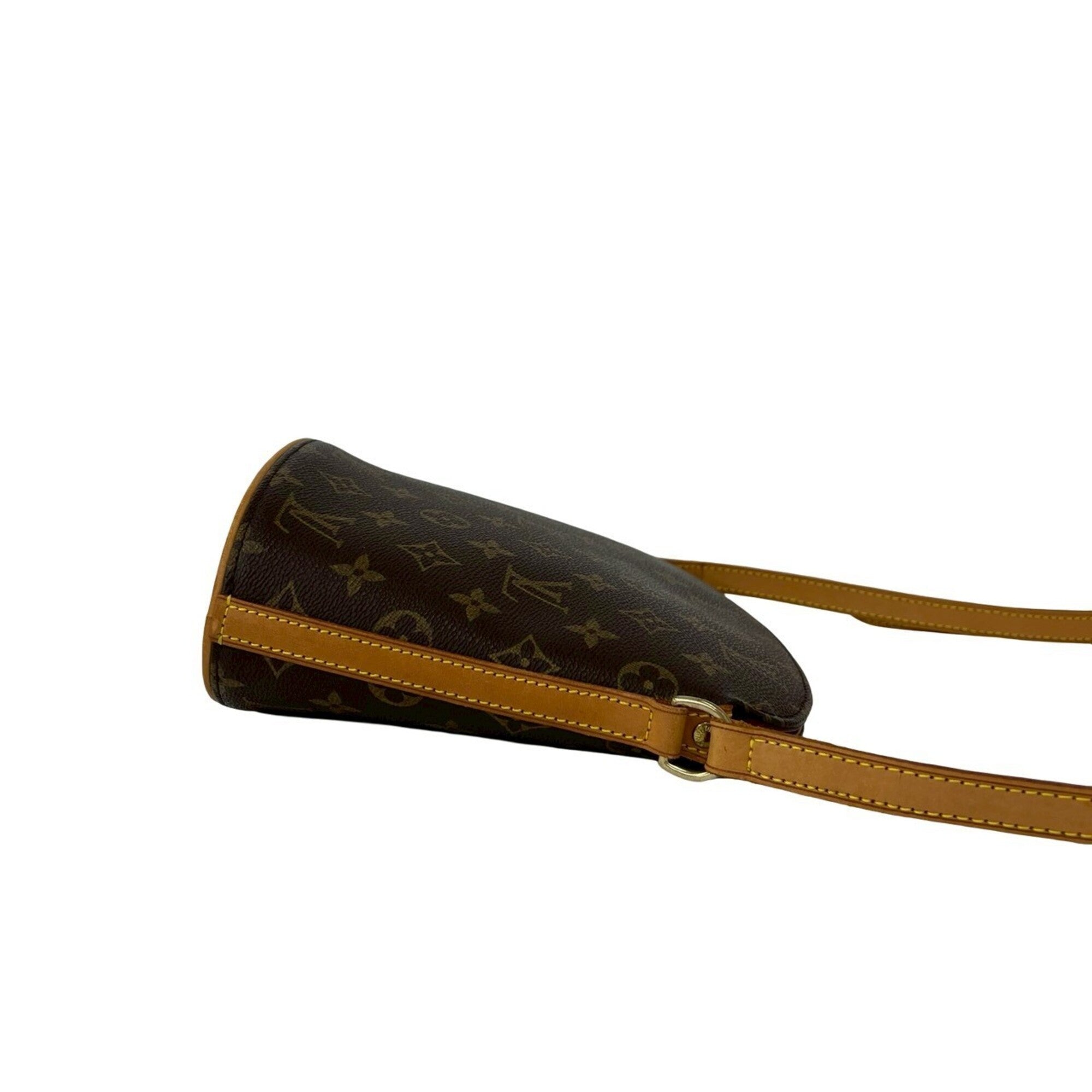 Louis Vuitton Brown Pvc Leather Pochette Shoulder Bag (Pre-Owned)
