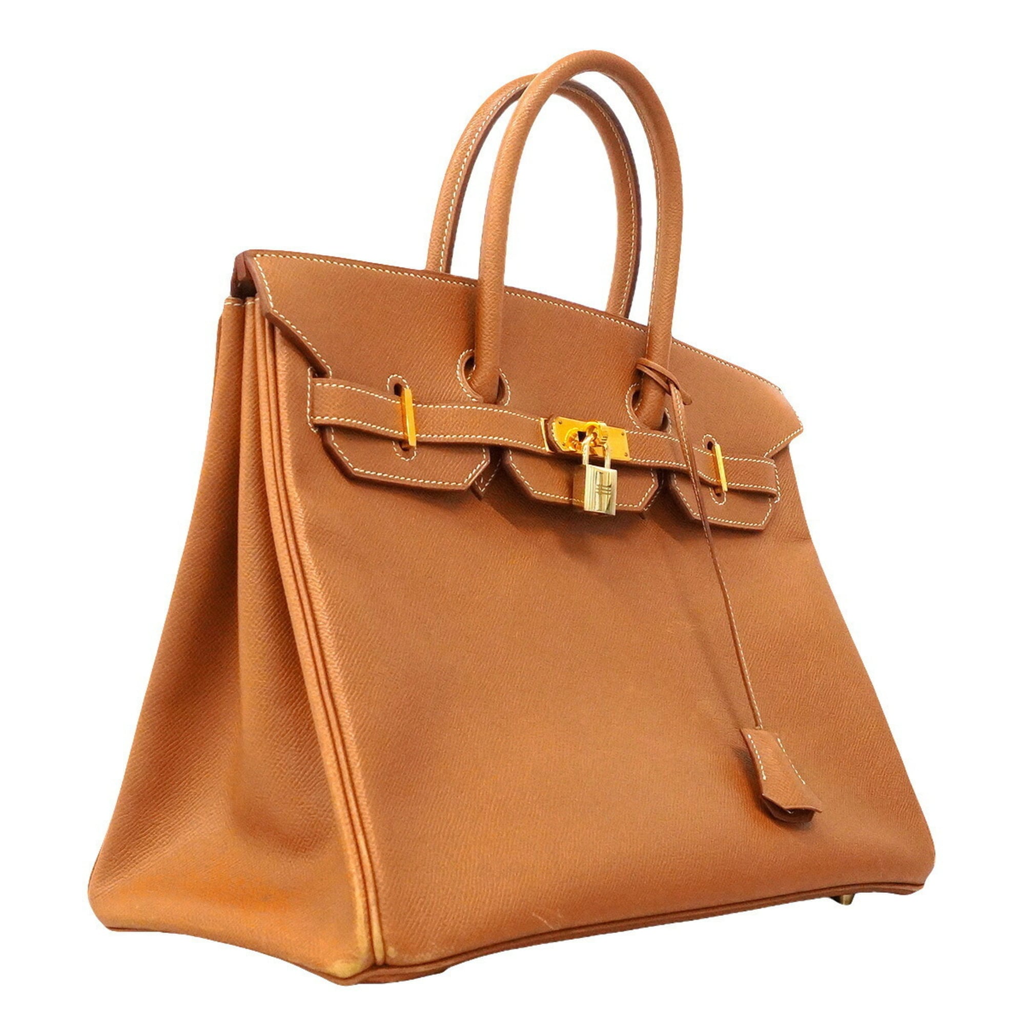 Hermes Gold Courchevel Leather Handbag (Pre-Owned)