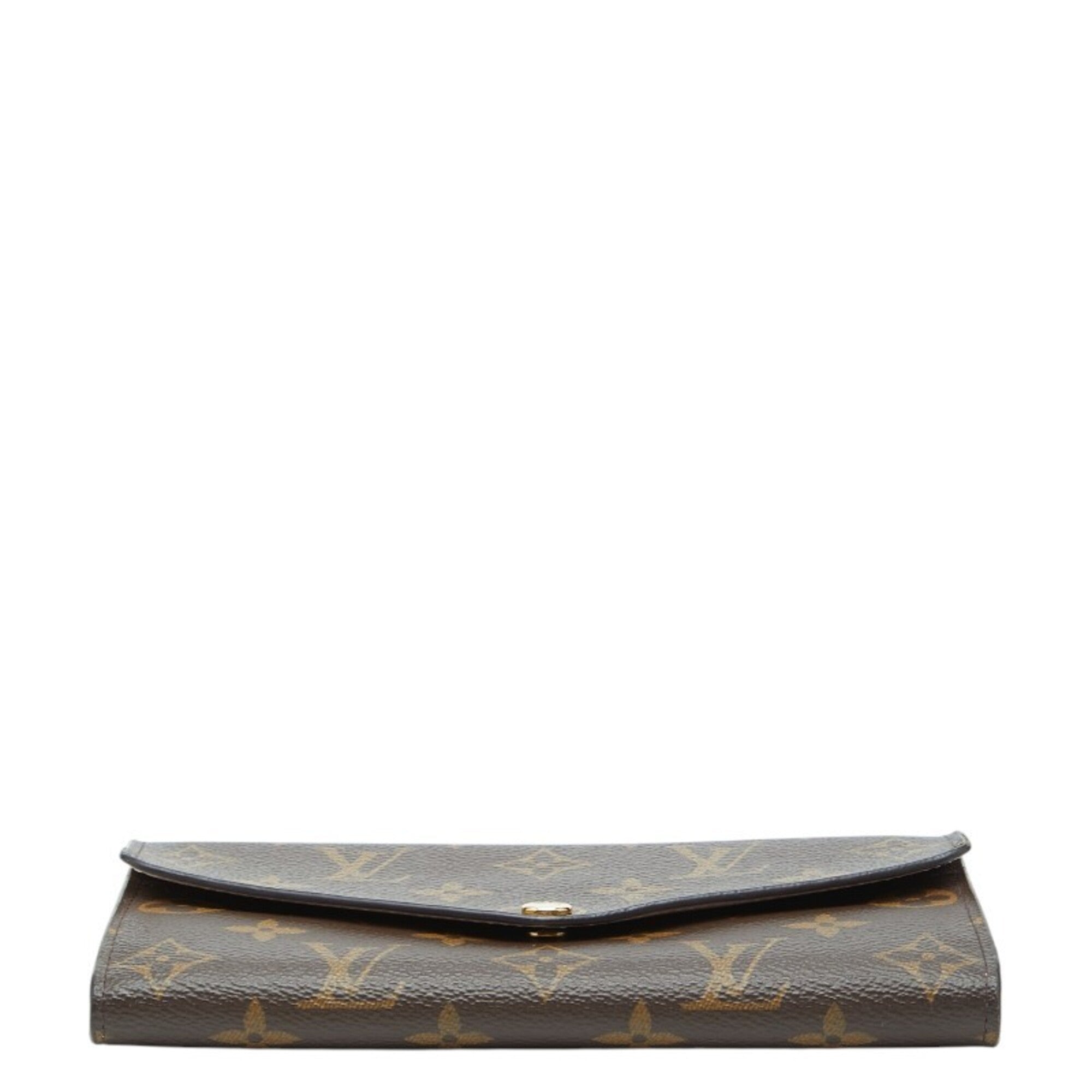 Louis Vuitton Brown Pvc Leather Long Wallet (Bi-Fold) (Pre-Owned)