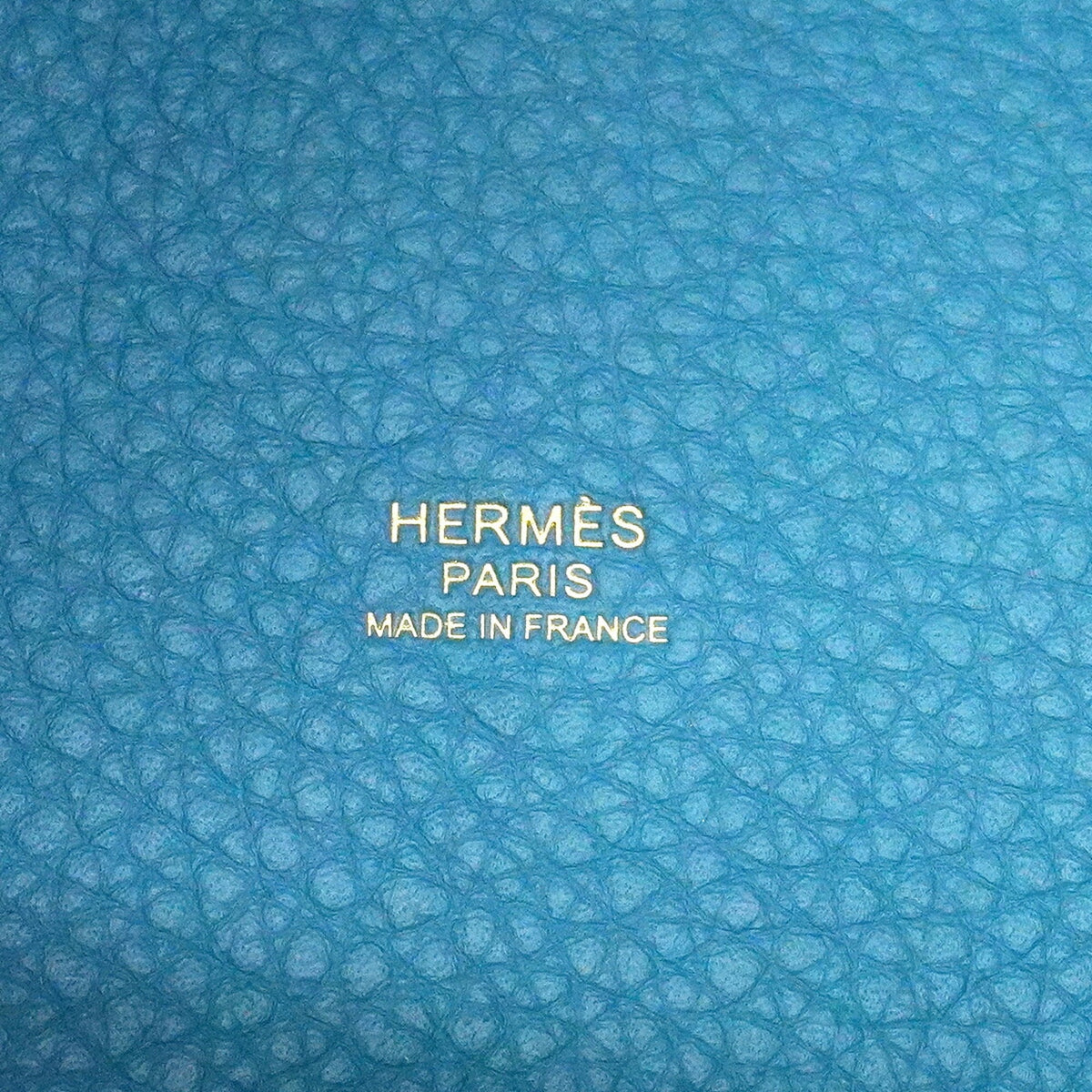 Hermes Blue Taurillon Clemence Leather Handbag (Pre-Owned)