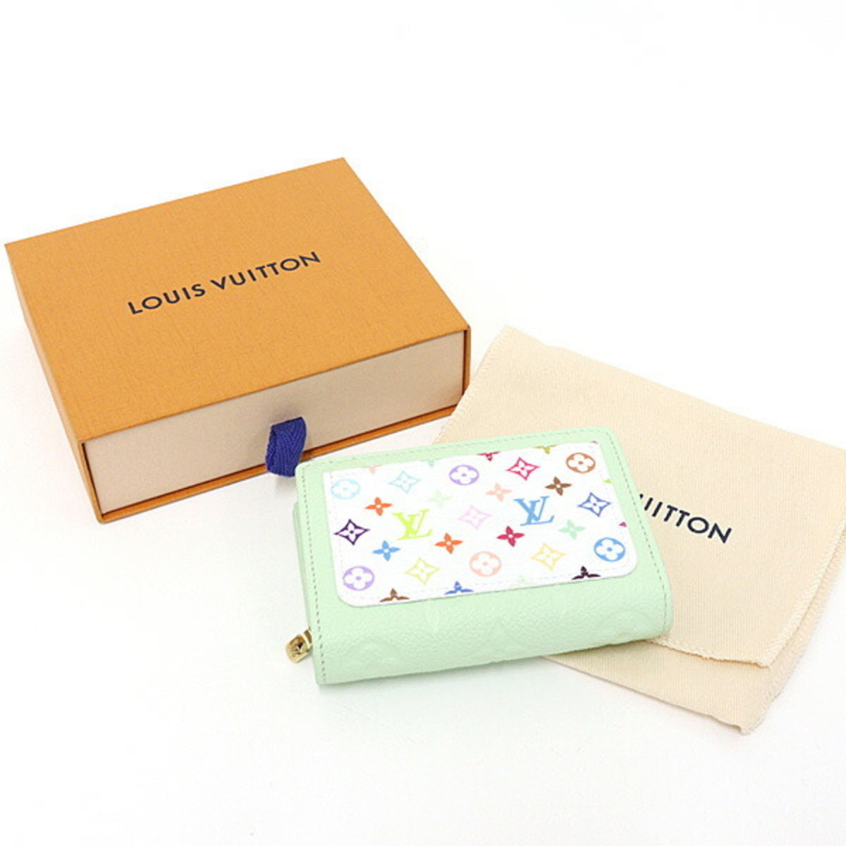 Louis Vuitton Green Multi-Color Monogram Empreinte Wallet (Bi-Fold) (Pre-Owned)