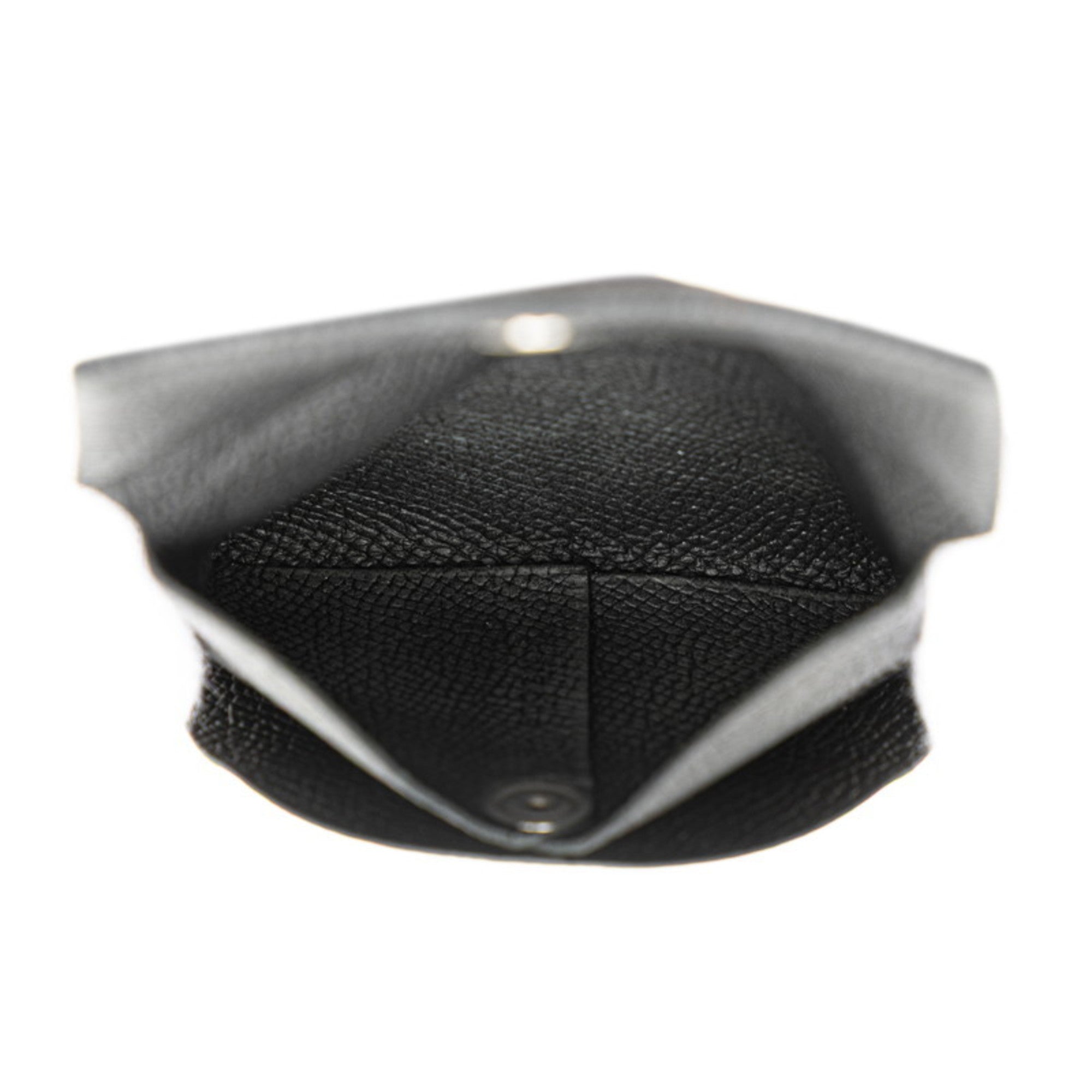 Hermes Bastia Black Epsom Leather Coin Purse/Coin Case (Pre-Owned)