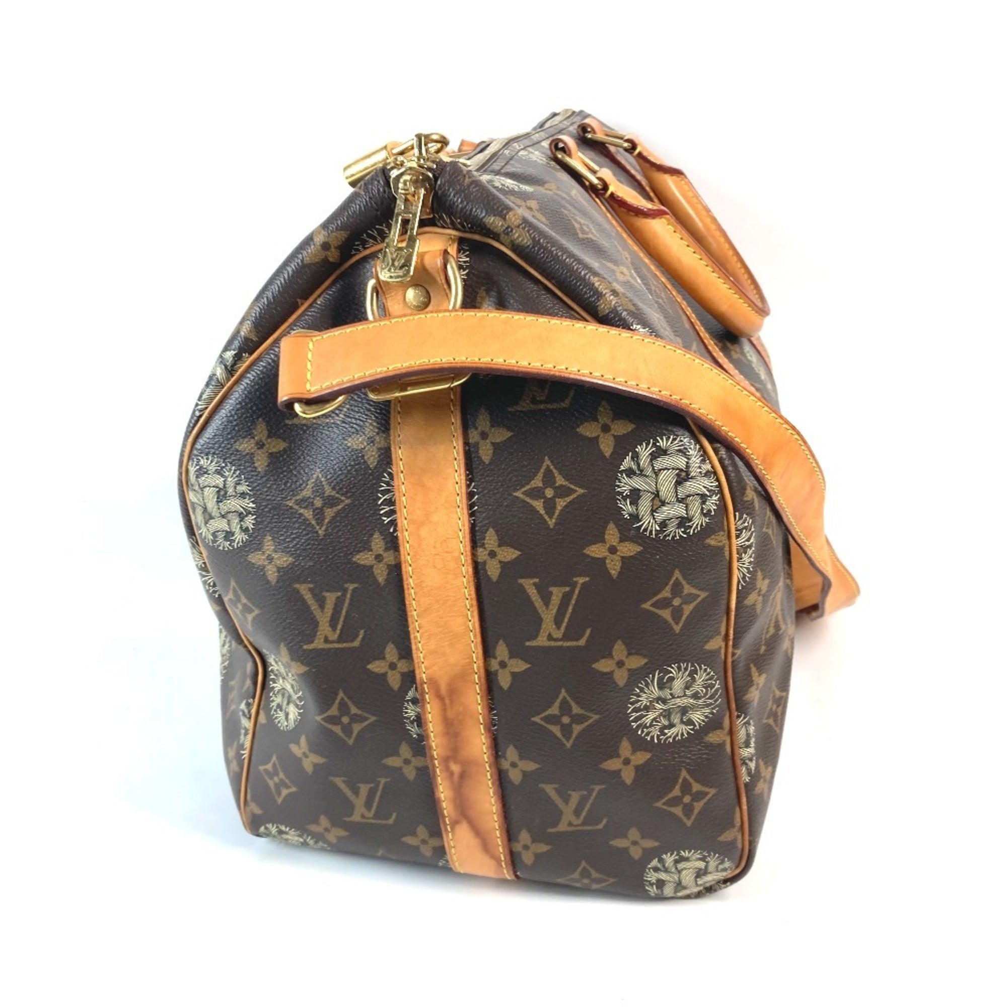 Louis Vuitton Brown Monogram Canvas Boston Bag Shoulder Bag (Pre-Owned)